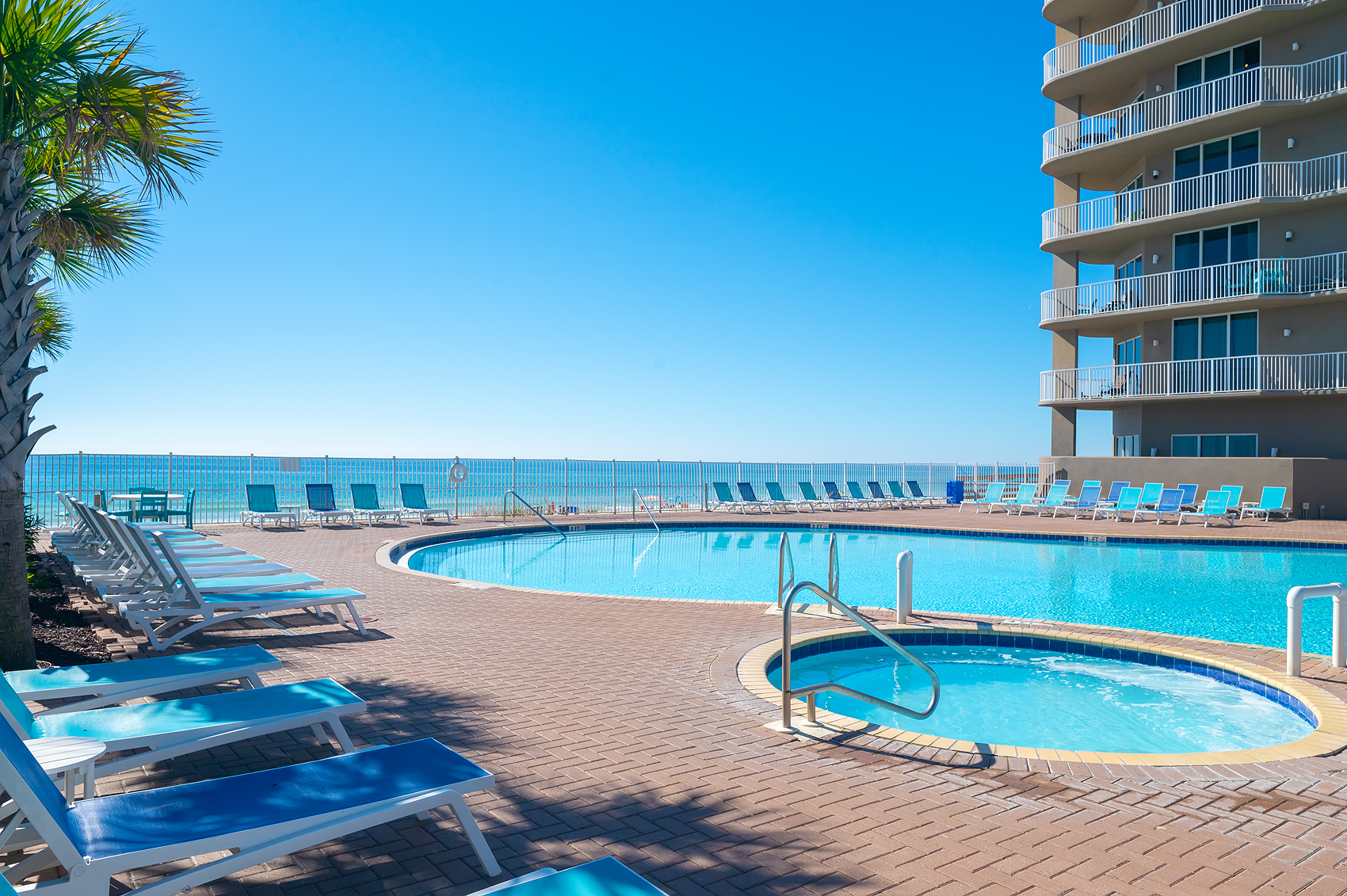 Beach? Or two huge beachfront pools - you decide!