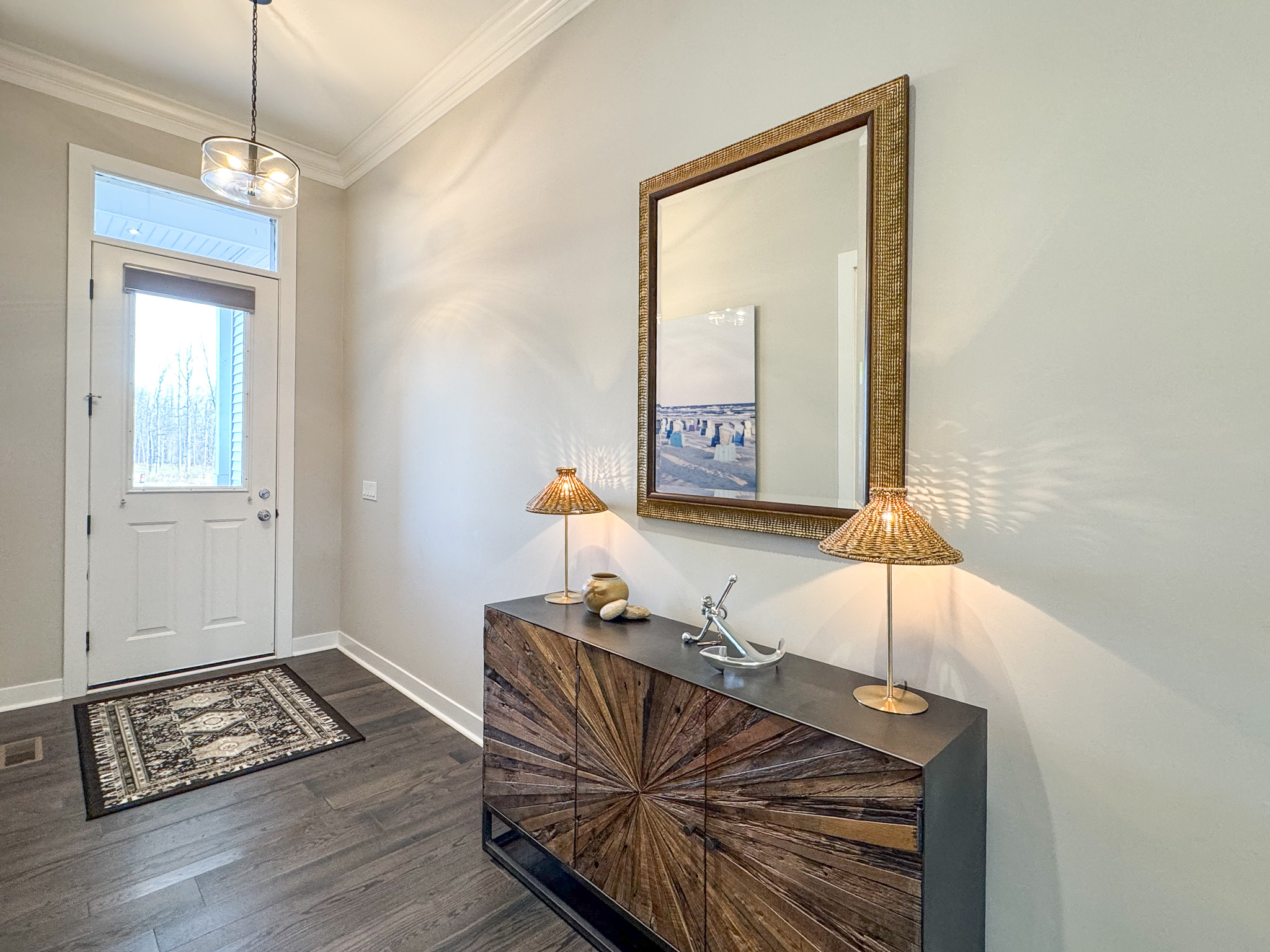 Inviting entryway into the townhome.