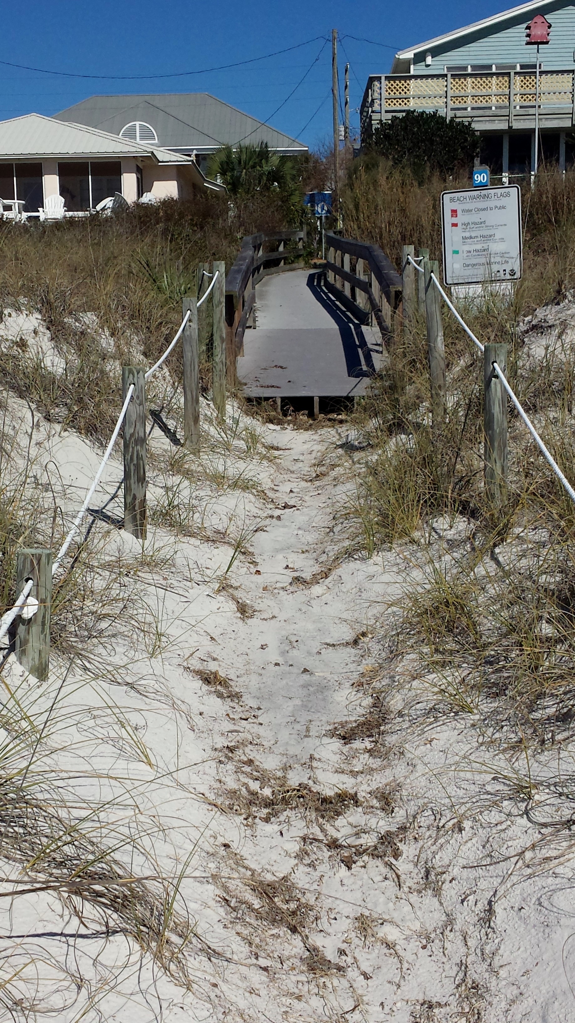 The location where you toes meet the sand!