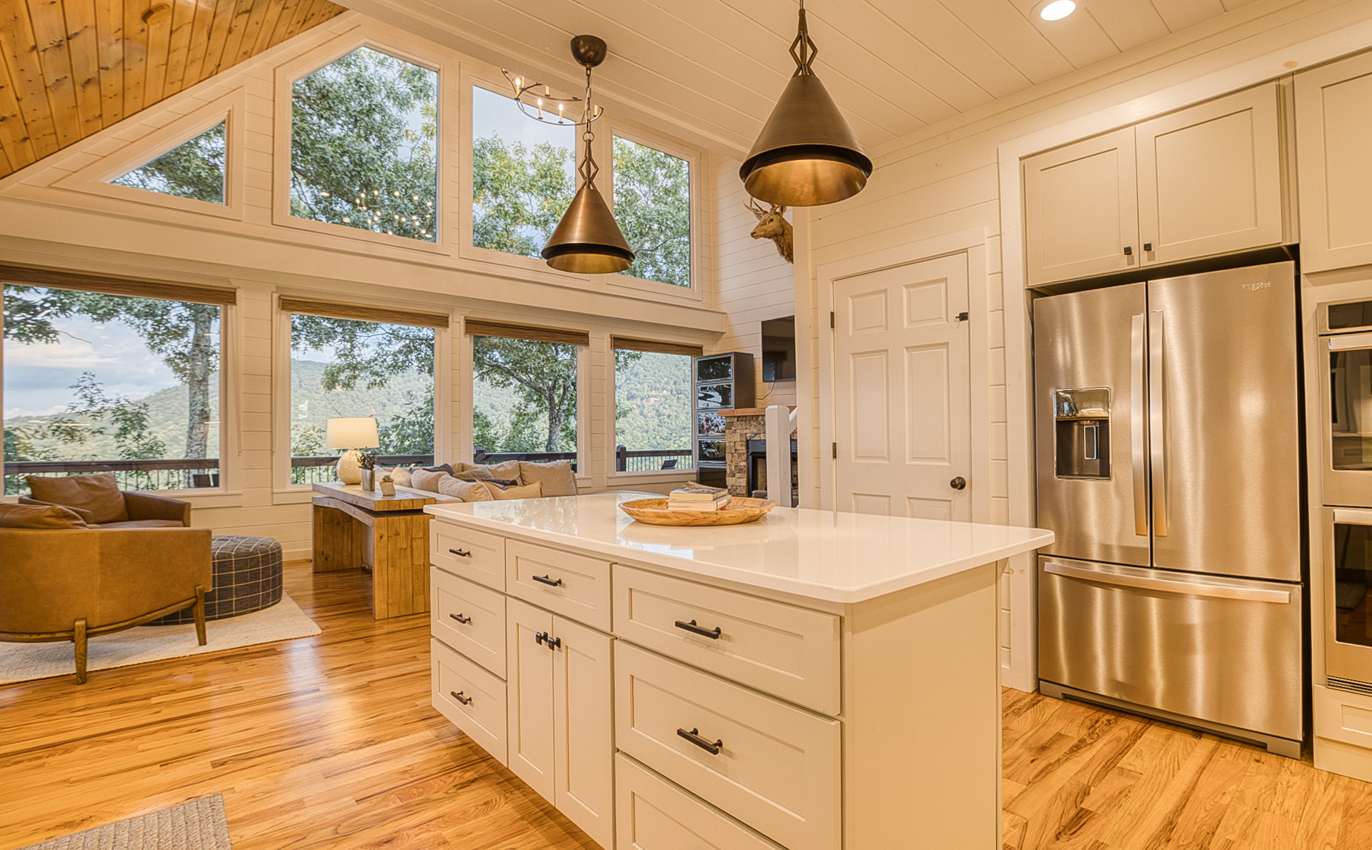 Kitchen and living room