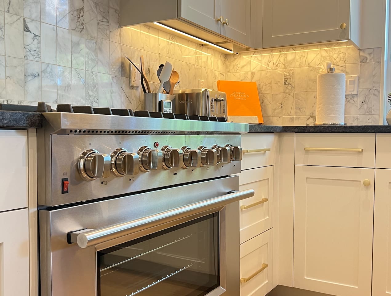 Professional Forno 8-burner stove.