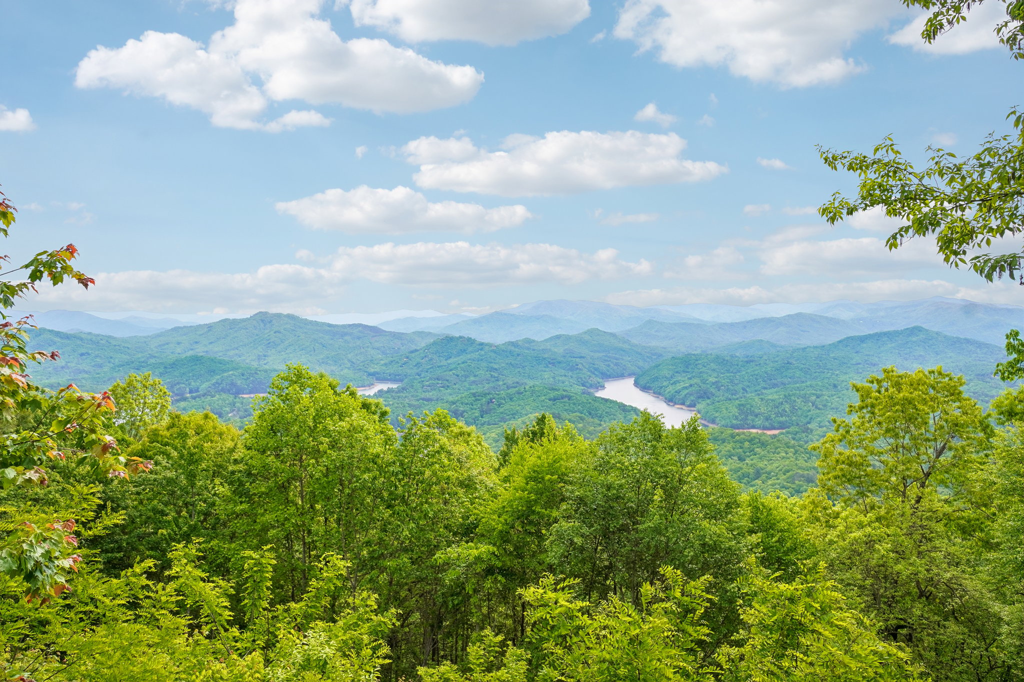 Breathtaking Long Range Mountain View along with Fontana Lake