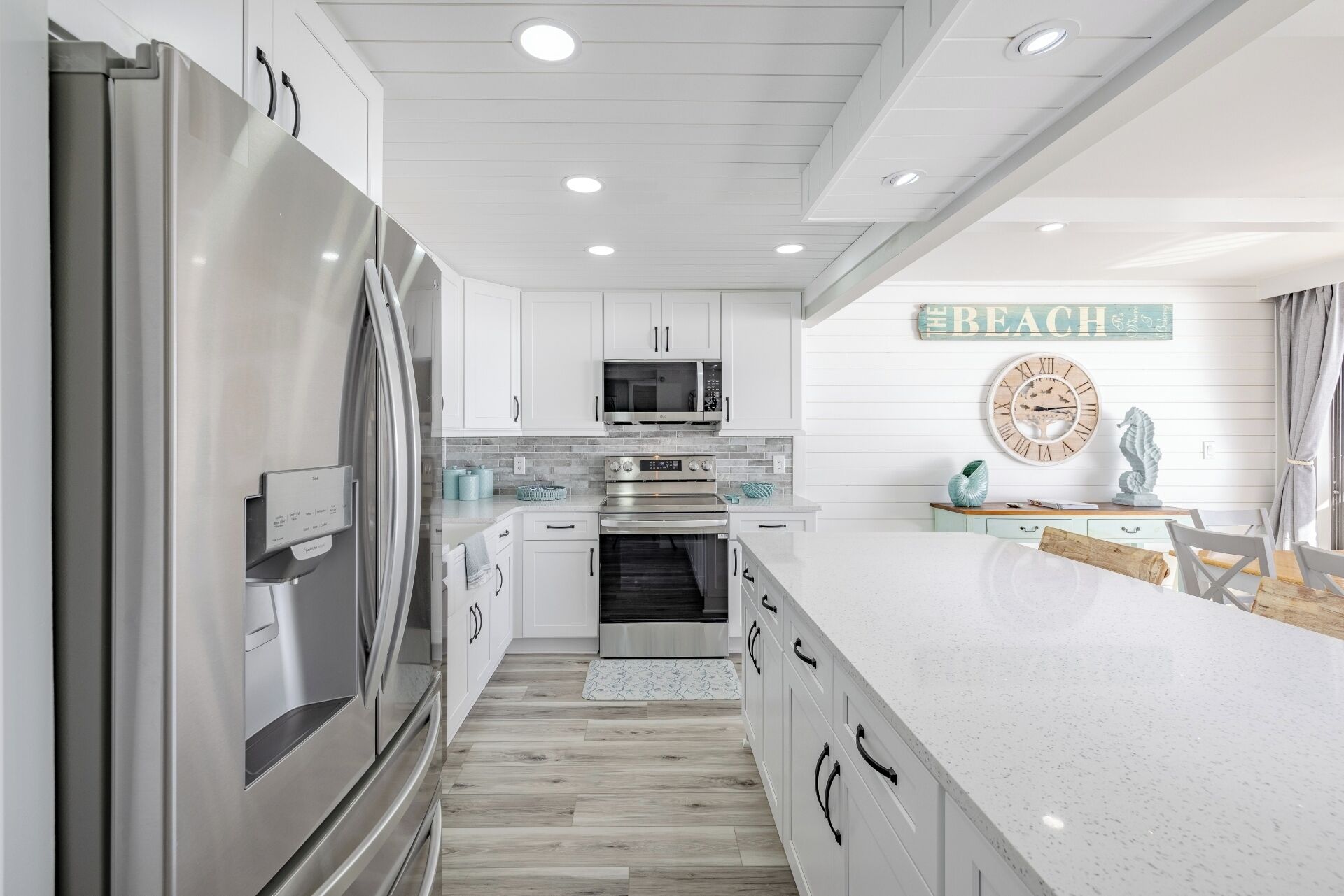 Kitchen with full sized appliances and plenty of counter space