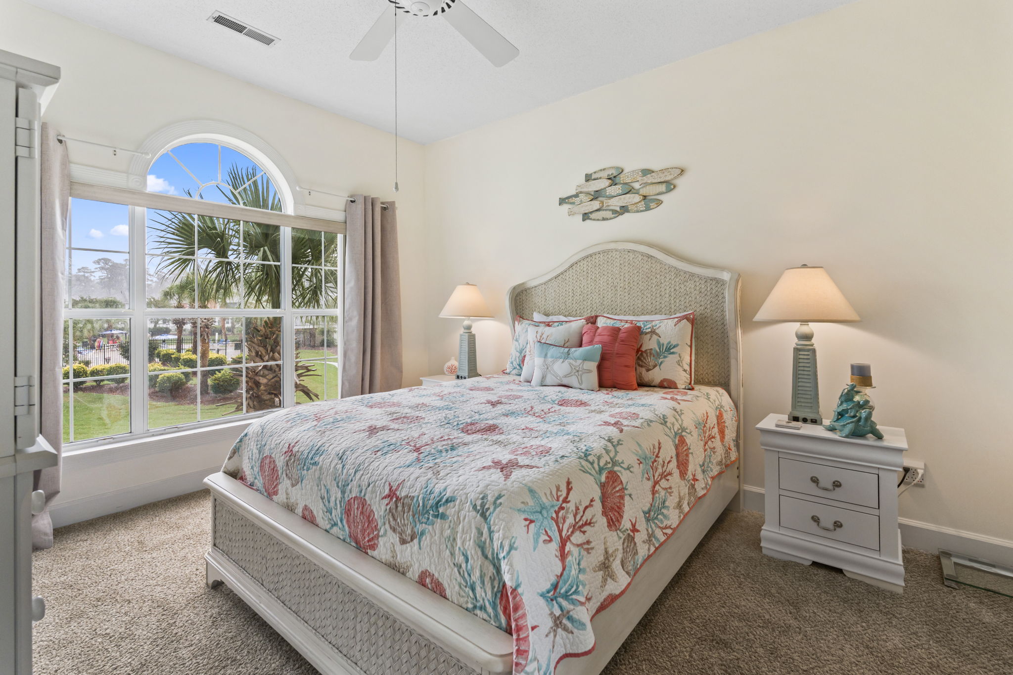 Primary Bedroom with Queen Bed, Smart TV and Ensuite Bathroom