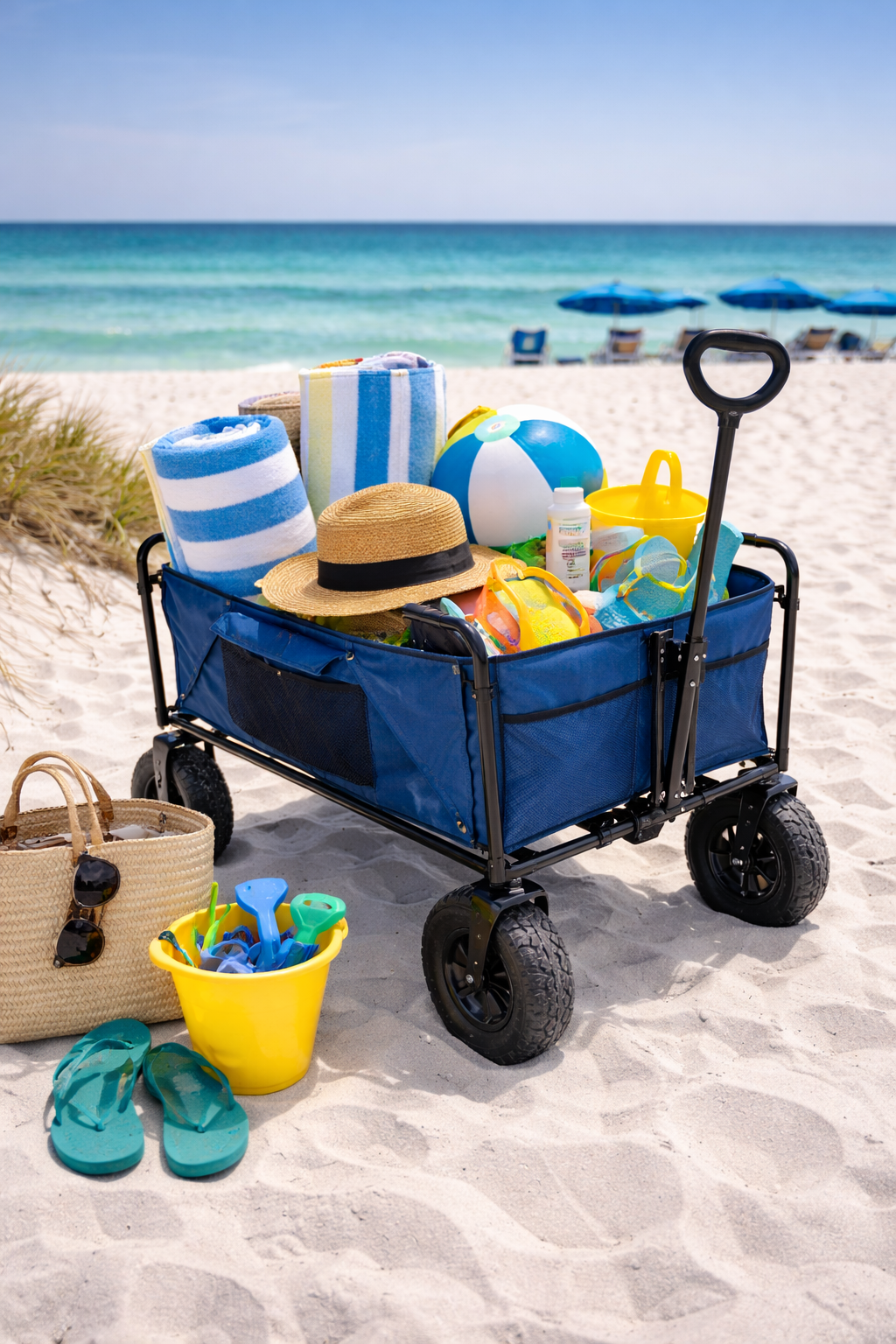 No need to bring beach gear and coolers we have it all ready for your visit.