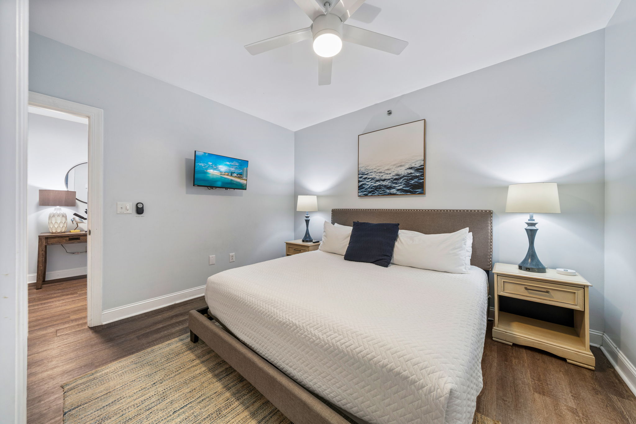 King Bedroom 2 | Starfish | Oceanview 101 | 1116 Ocean Blvd, Isle of Palms, SC | IOP Escapes