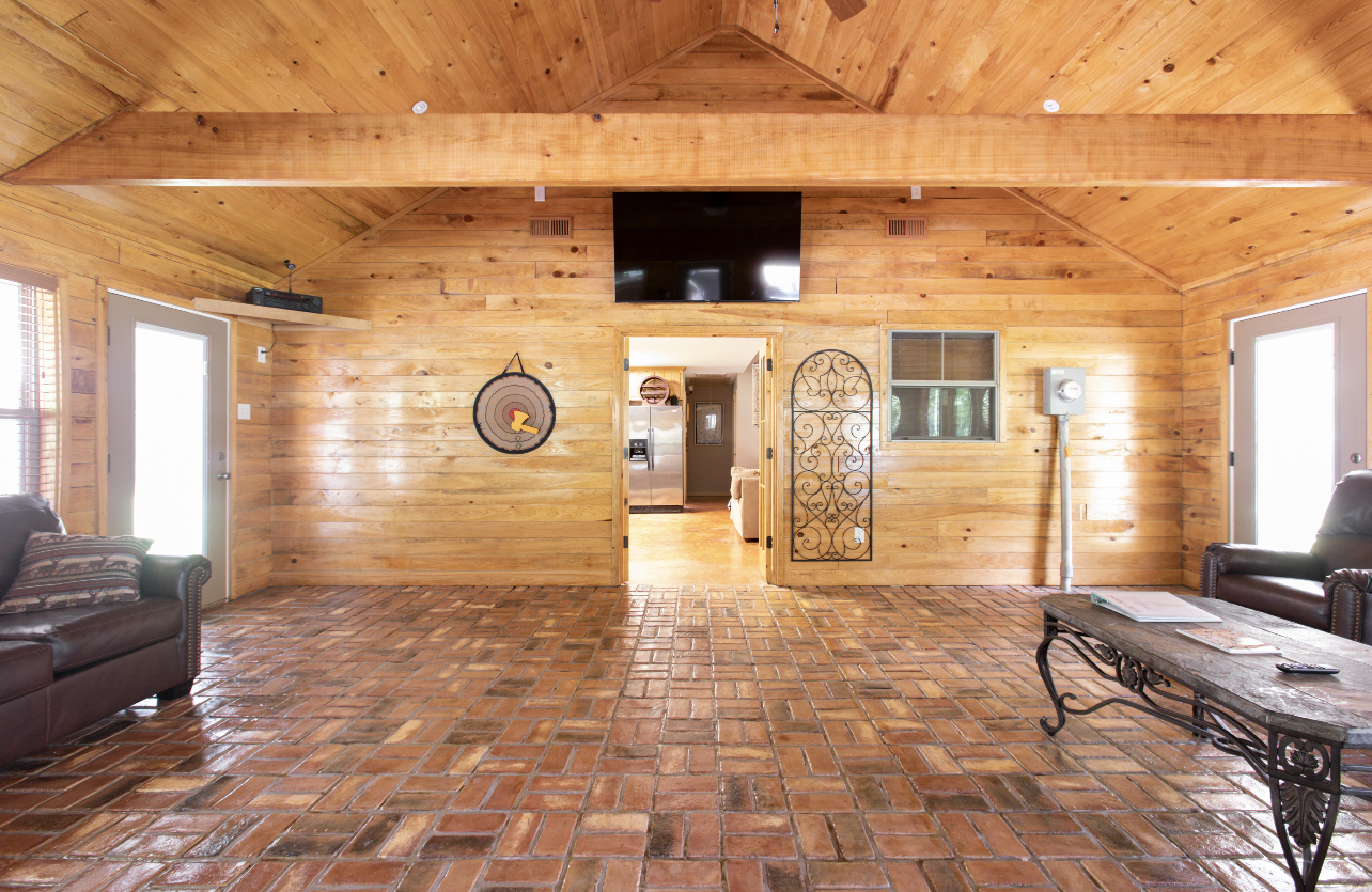 The Lodge is a huge space to gather and watch the game or an extra bedroom