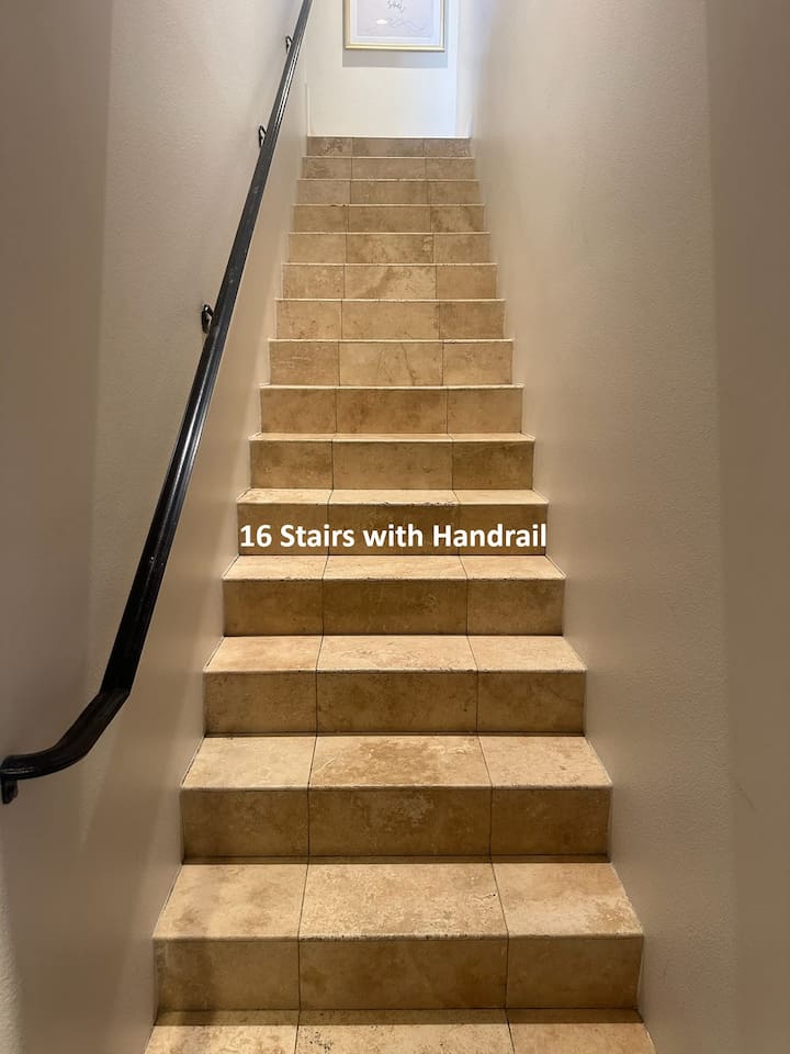 16 Steps to enter the condo from the garage, but the views are well-worth it!