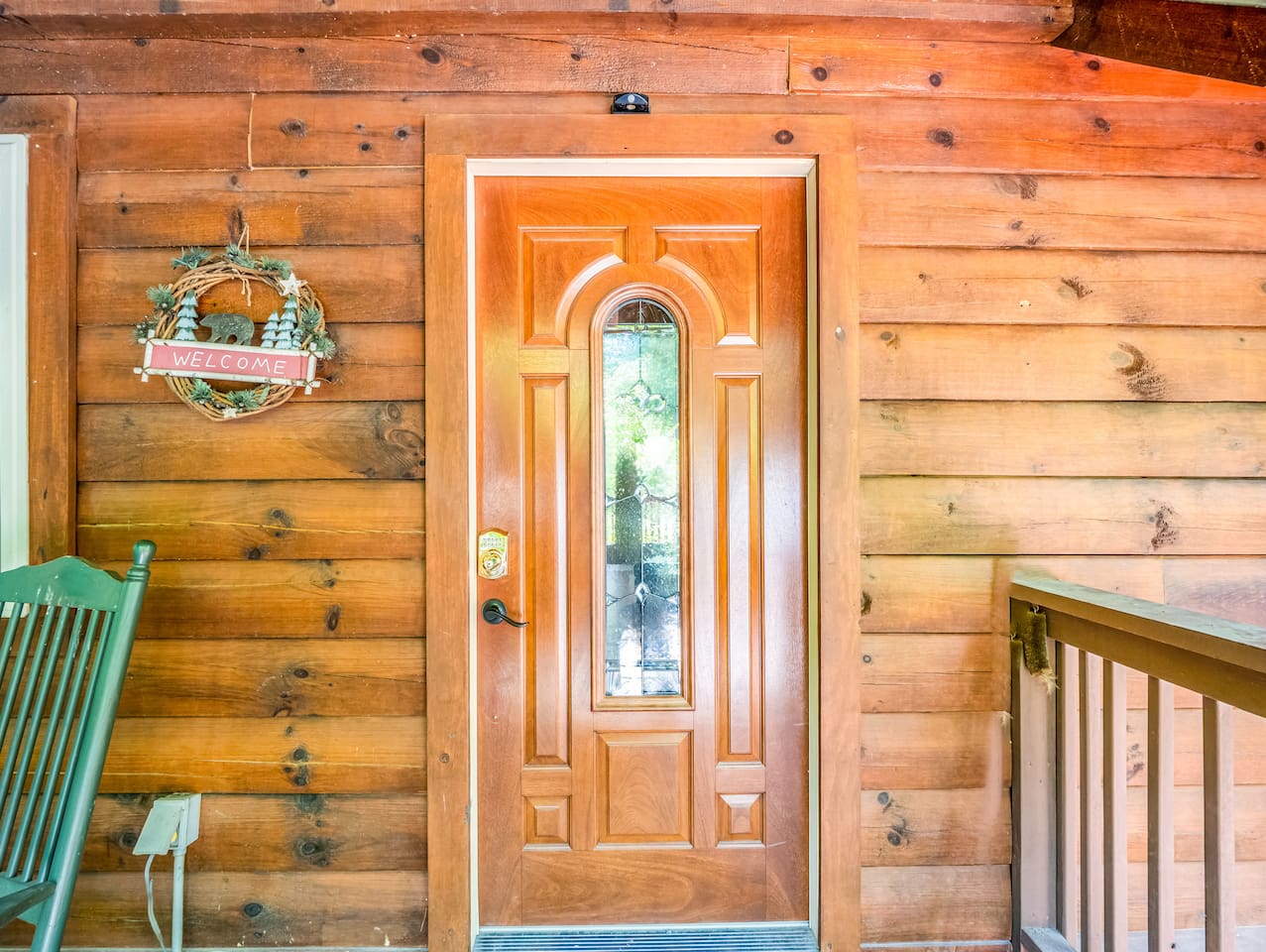 Front door to the cabin