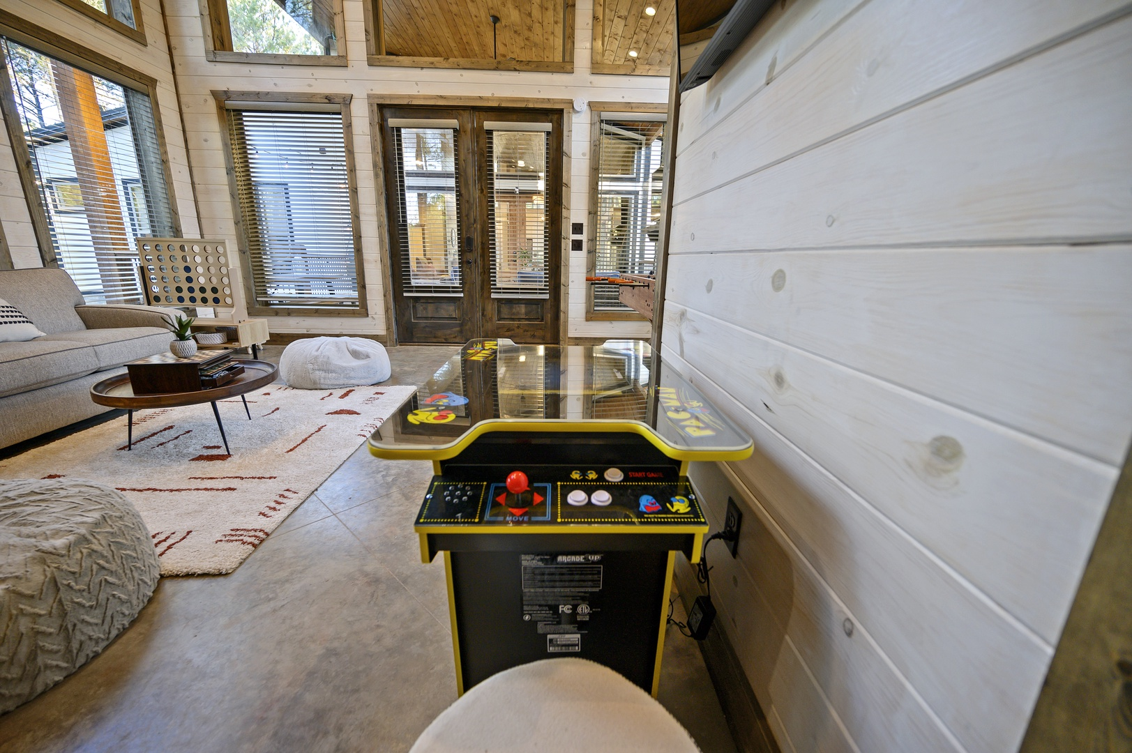 Fun for everyone — gather for a friendly foosball match or relax in the open, light-filled game area.