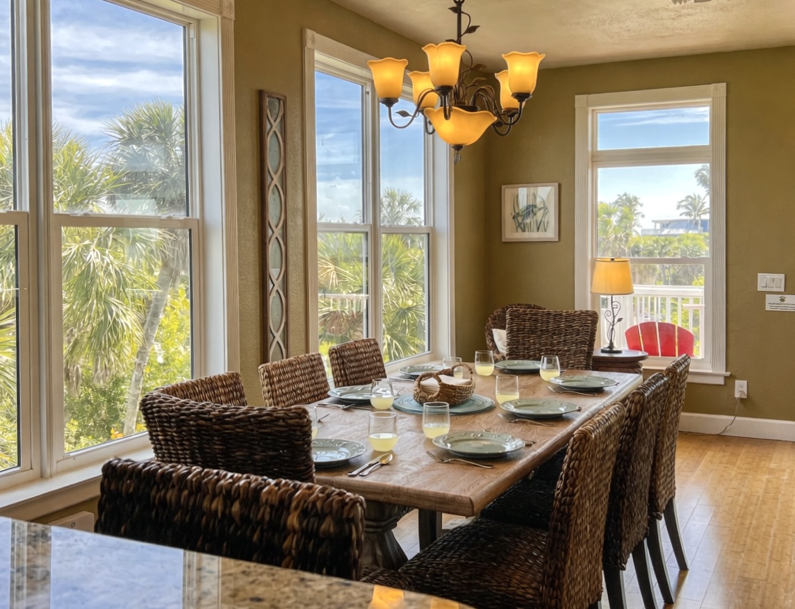 Gather for for meals together - fancy meal or a giant pile of nachos, this is the table where friendly conversation will be had and giggles will be shared.
