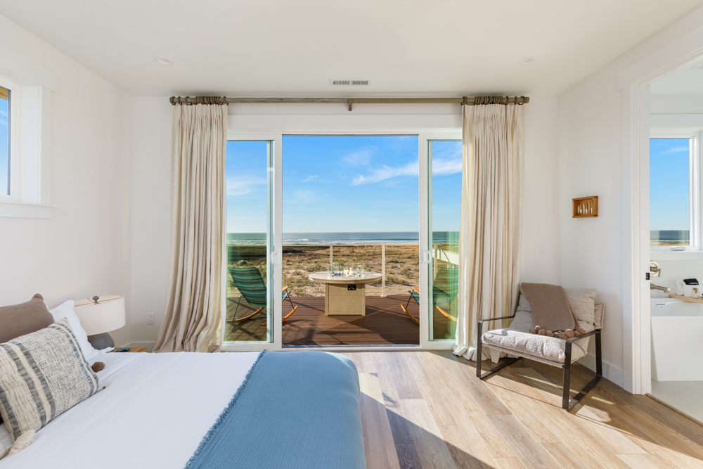 {Master} Private Oceanview Balcony with Fire Pit.