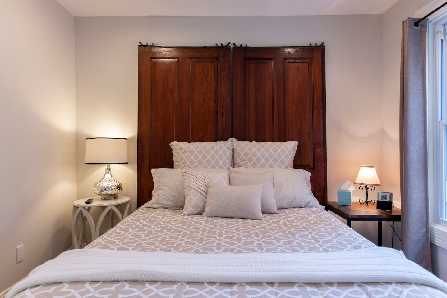Queen sized bed
