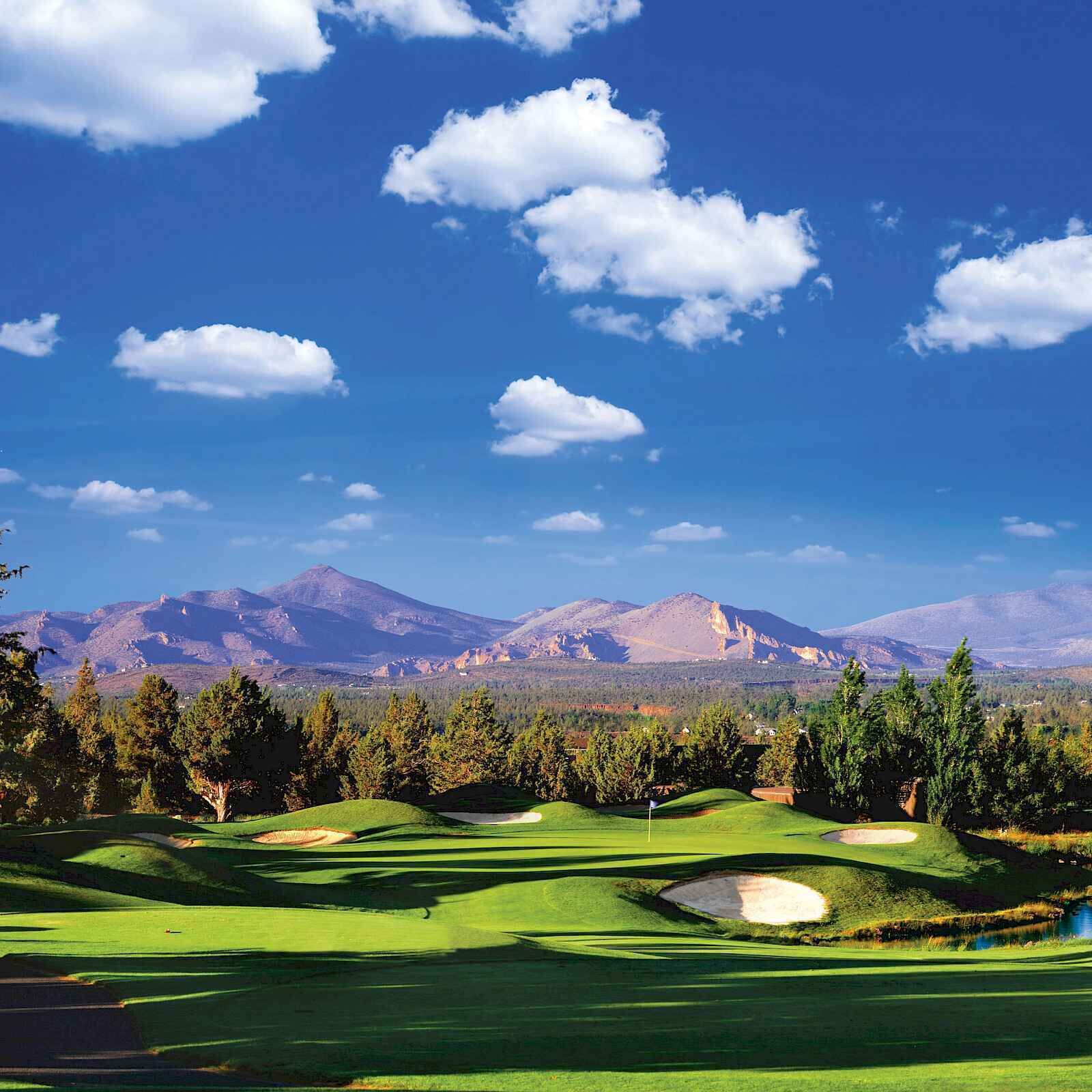 We are on the 17th fairway of the Ridge Course.