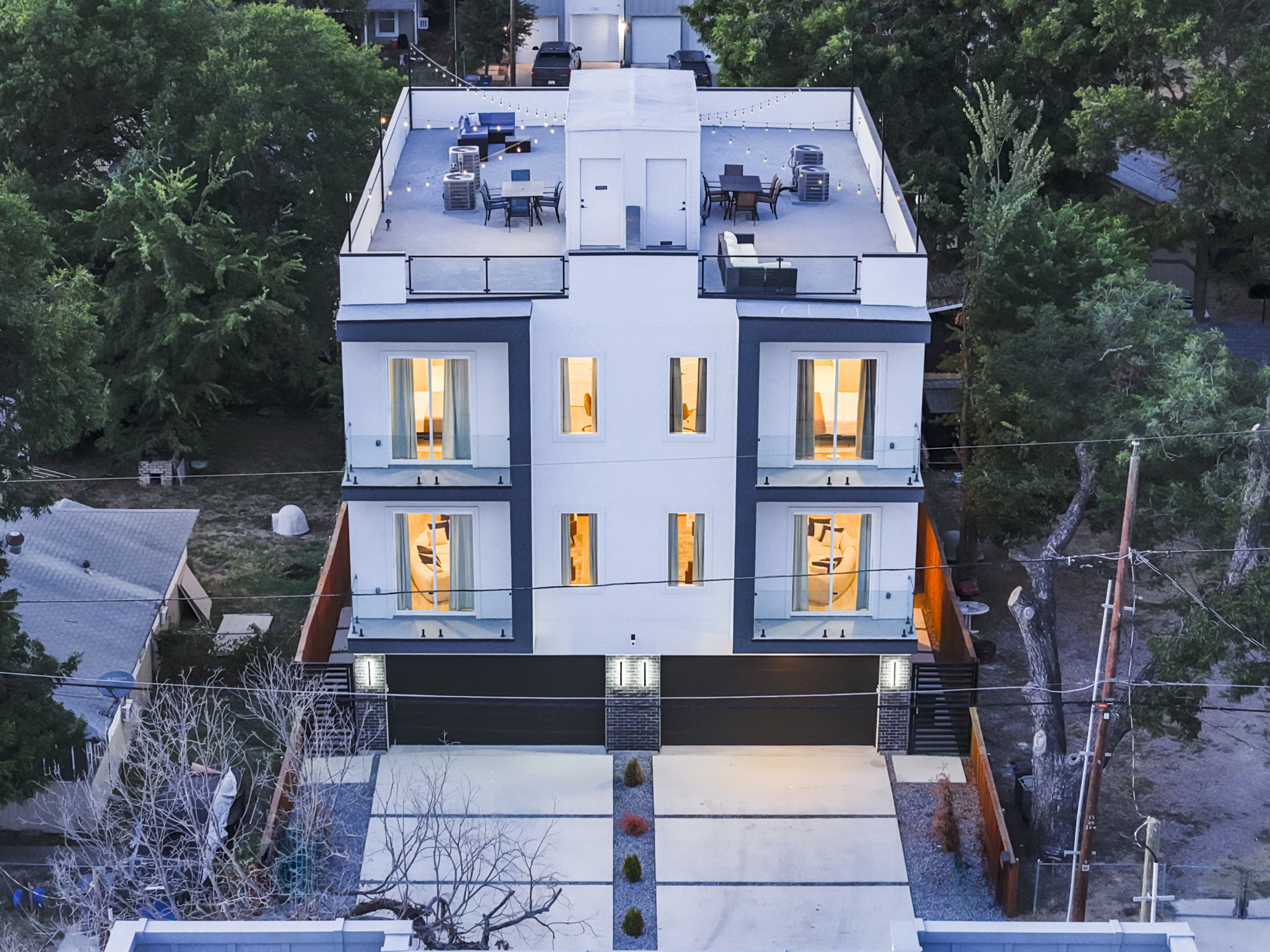 Enjoy stunning views and vibrant nights from this spacious rooftop deck!