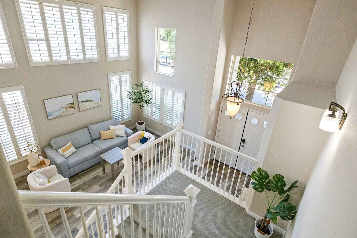 View from upper stairs