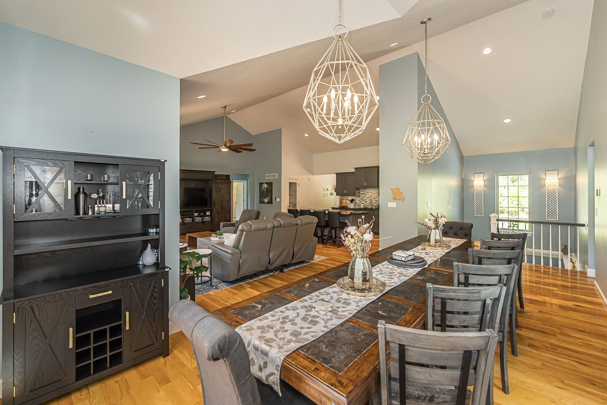 Enjoy meals together in this spacious dining area.