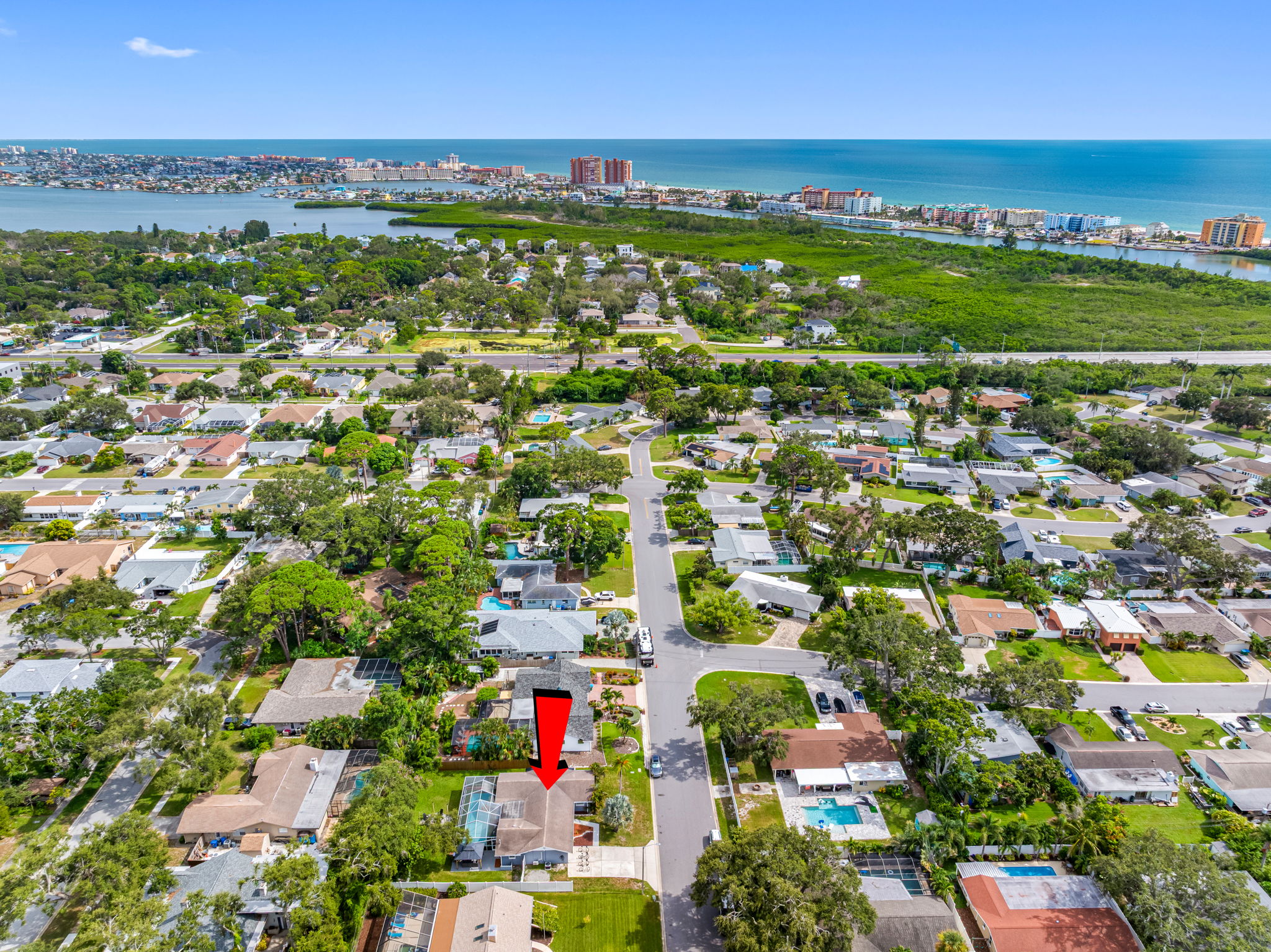 Aerial View of the Neighborhood