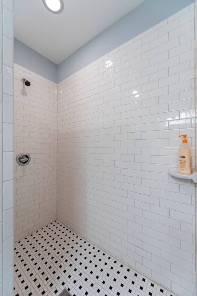 Large walk-in shower