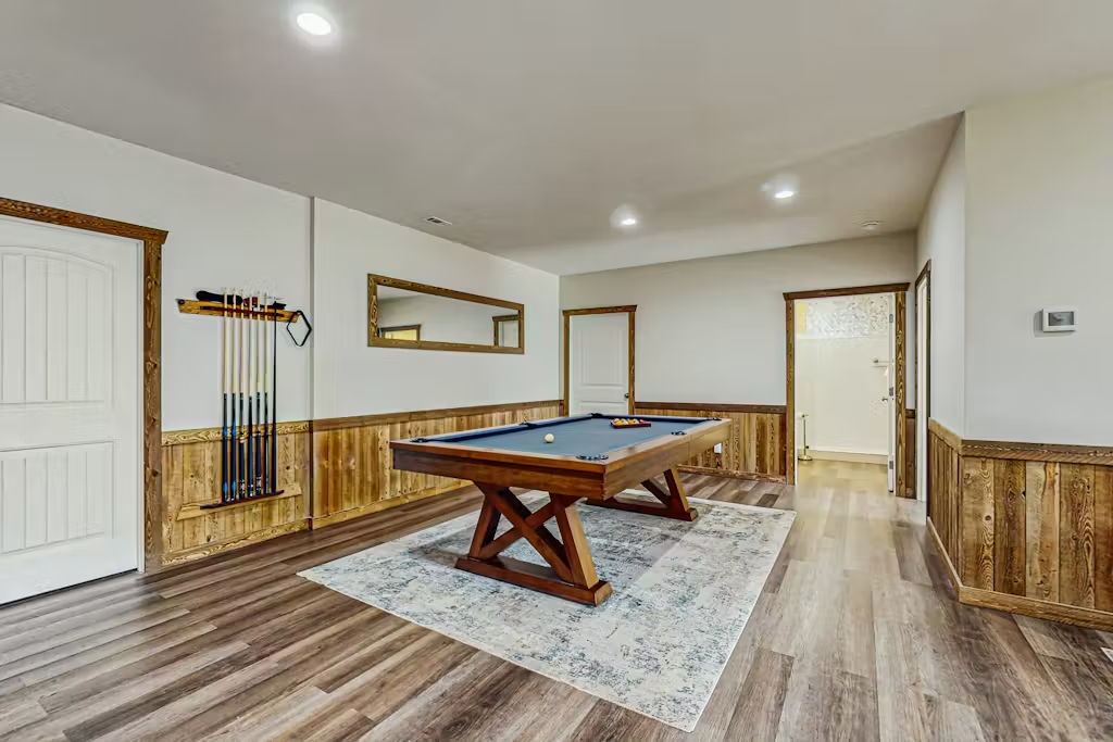 Basement pool table