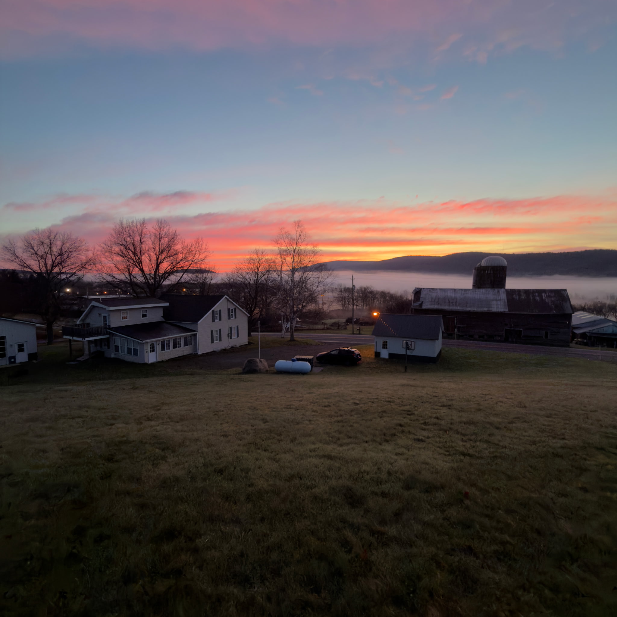 Sunrise at Roundtripper overlooking Cooperstown Dreams Park.