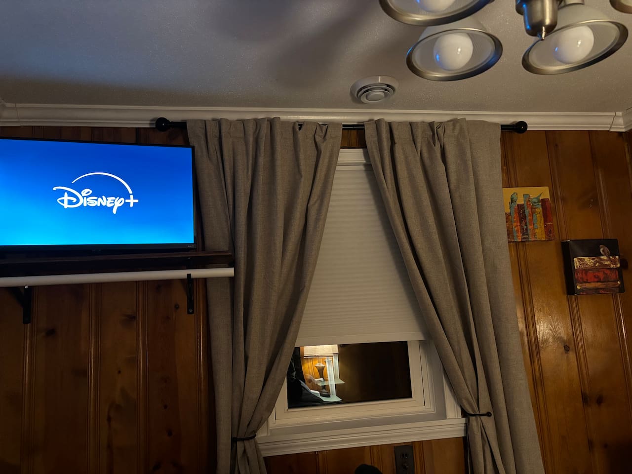 Enjoy watching the 32” Roku TV with streaming access. Our internet can support multiple devices without a problem! It has outputs too hook up anything with an HDMI cord.