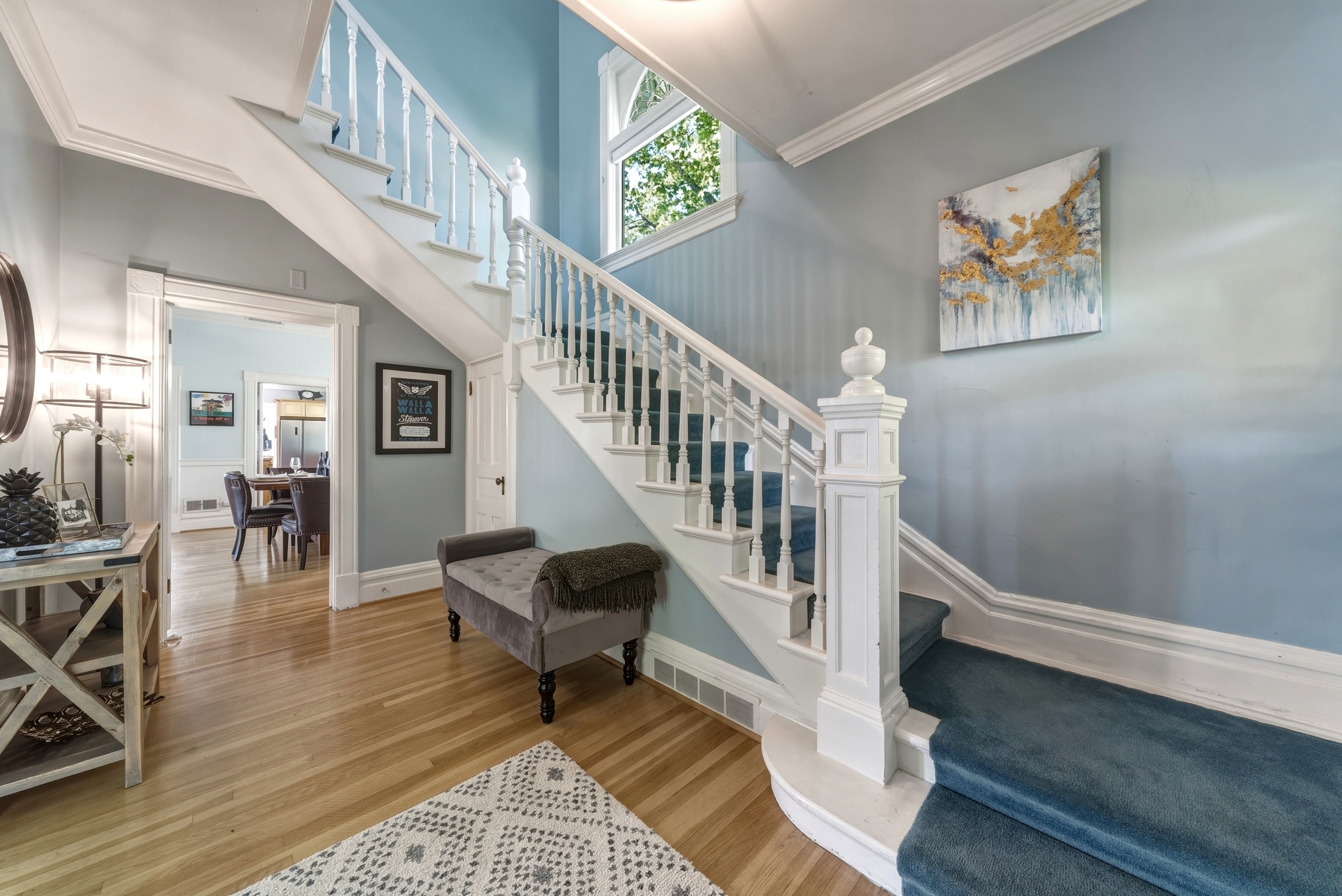 Entry way and stairs to the second floor