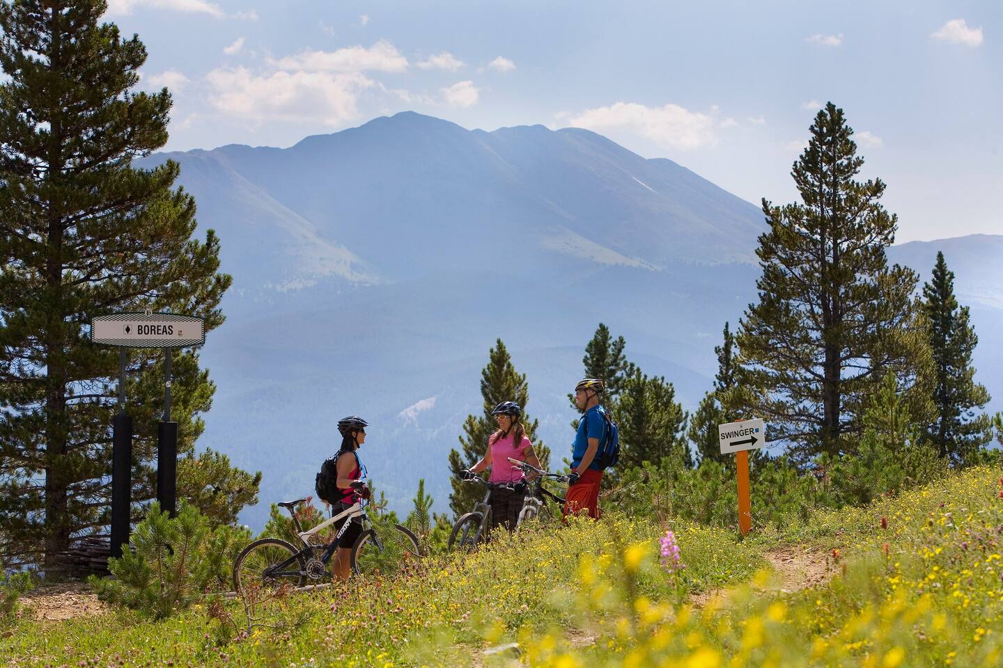 Summers are amazing, local mountain and road biking paths.