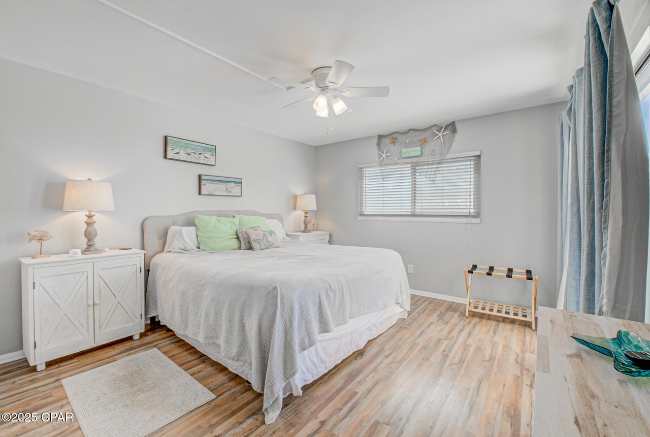 Master bedroom for a restful nights sleep