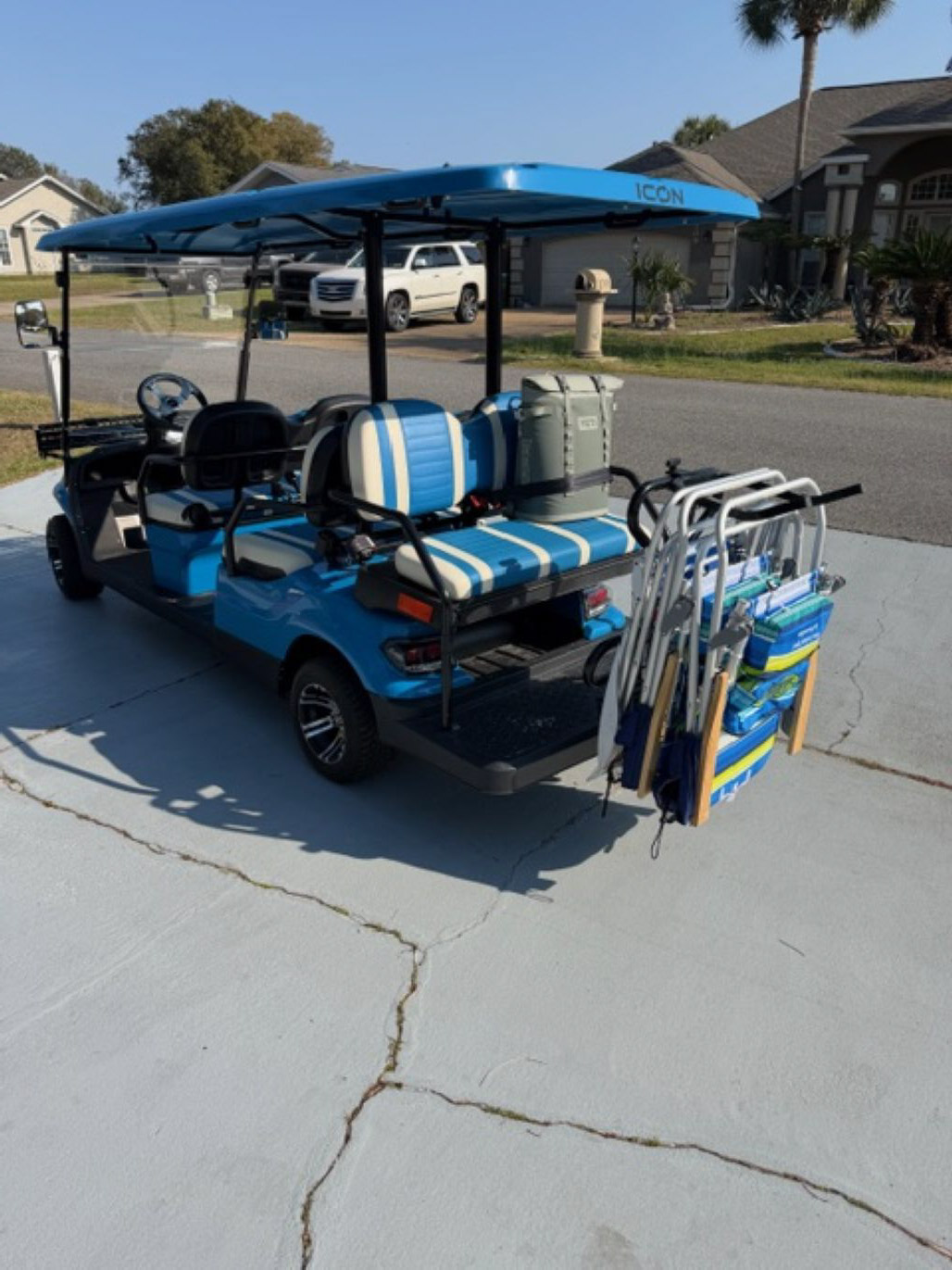 Beach Chair Rack on Back