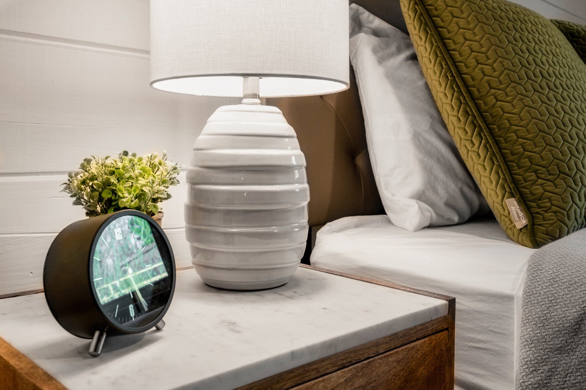 Elevate your stay with thoughtful details like our stylish bedside table, perfect for keeping your essentials within reach as you unwind and relax.