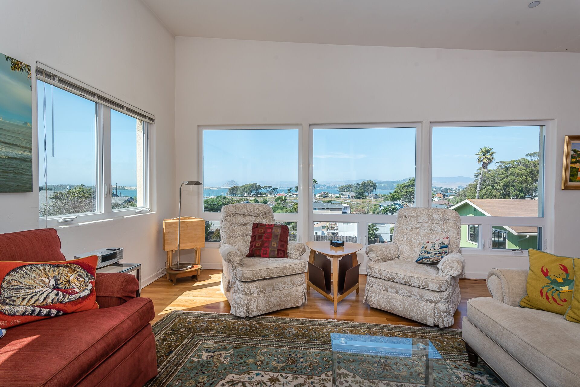 Upstairs living room views