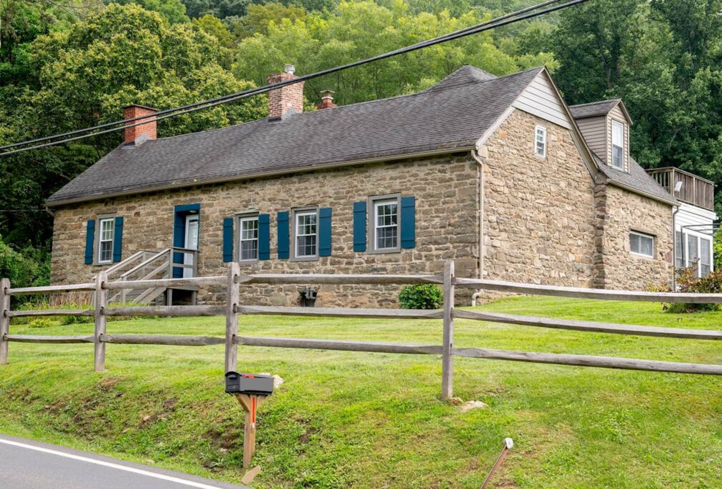Front view of the house