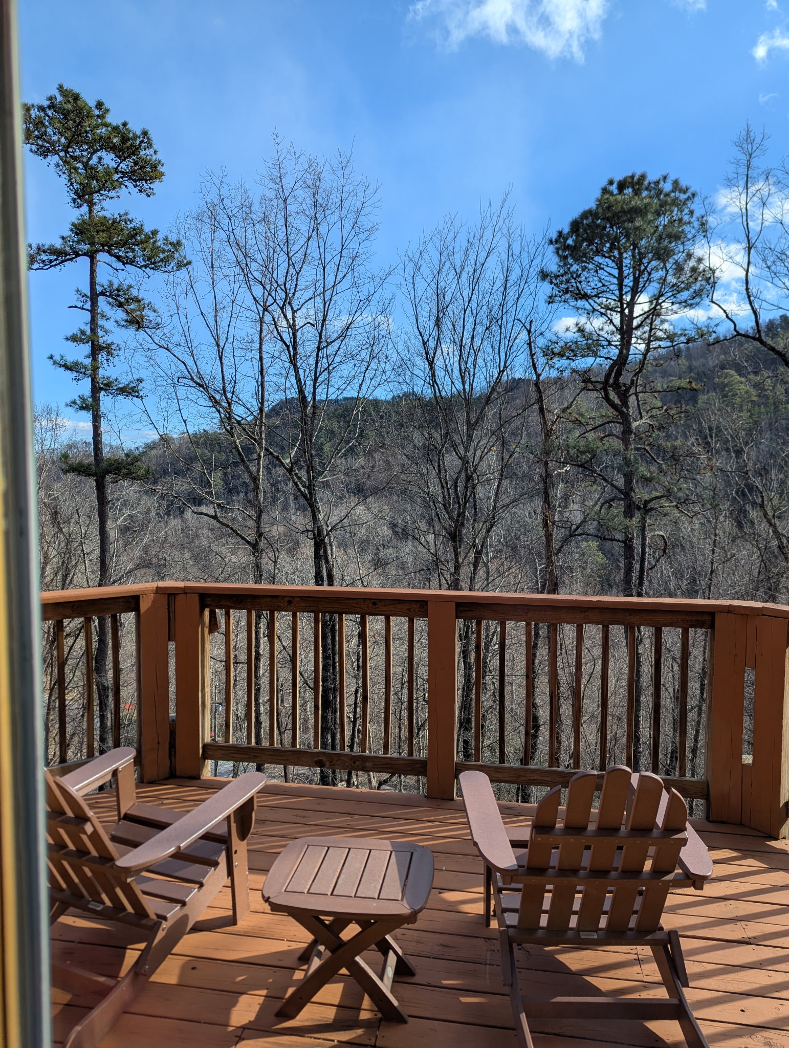 Winter views from upper deck