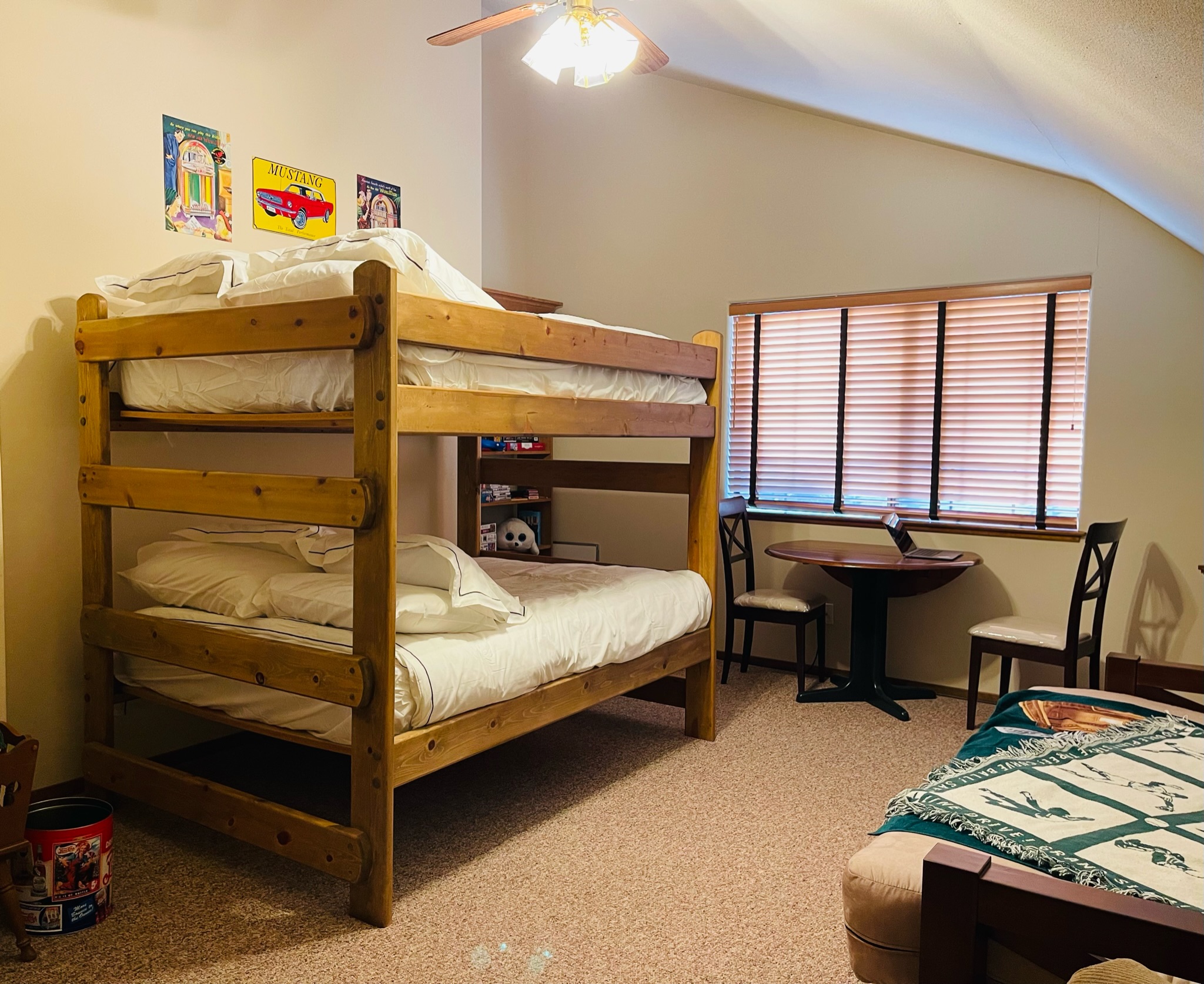 Upstairs bedroom #2| bunk beds| sofa bed