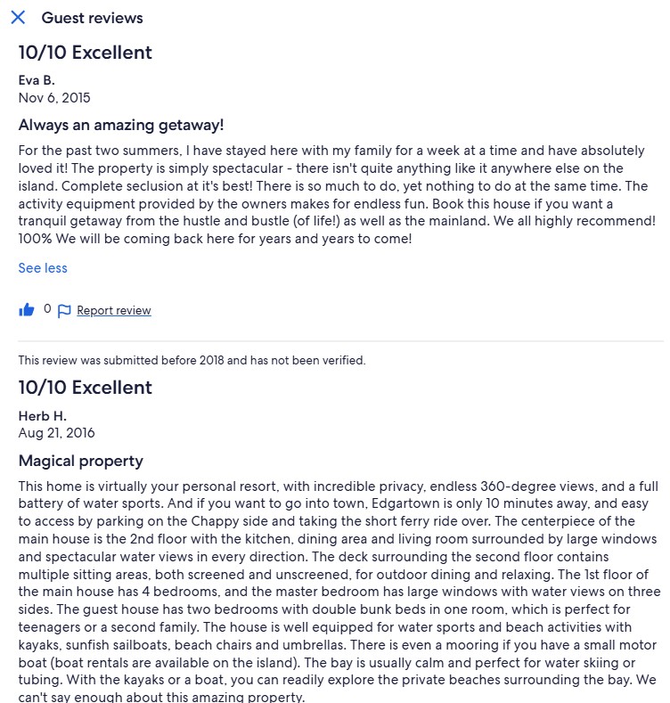 Older Review from another OTA