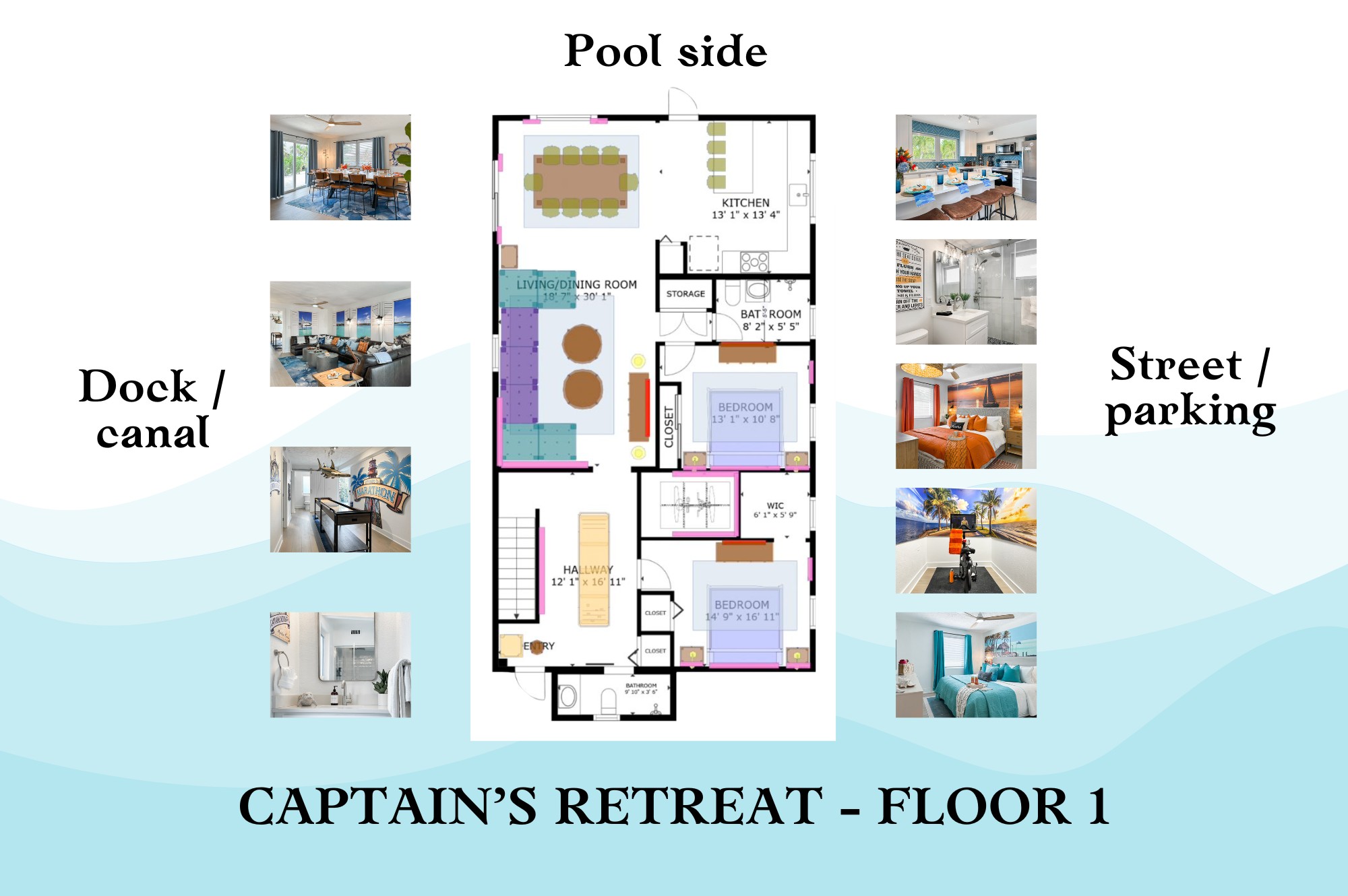 Here's a review of the first floor's layout.
