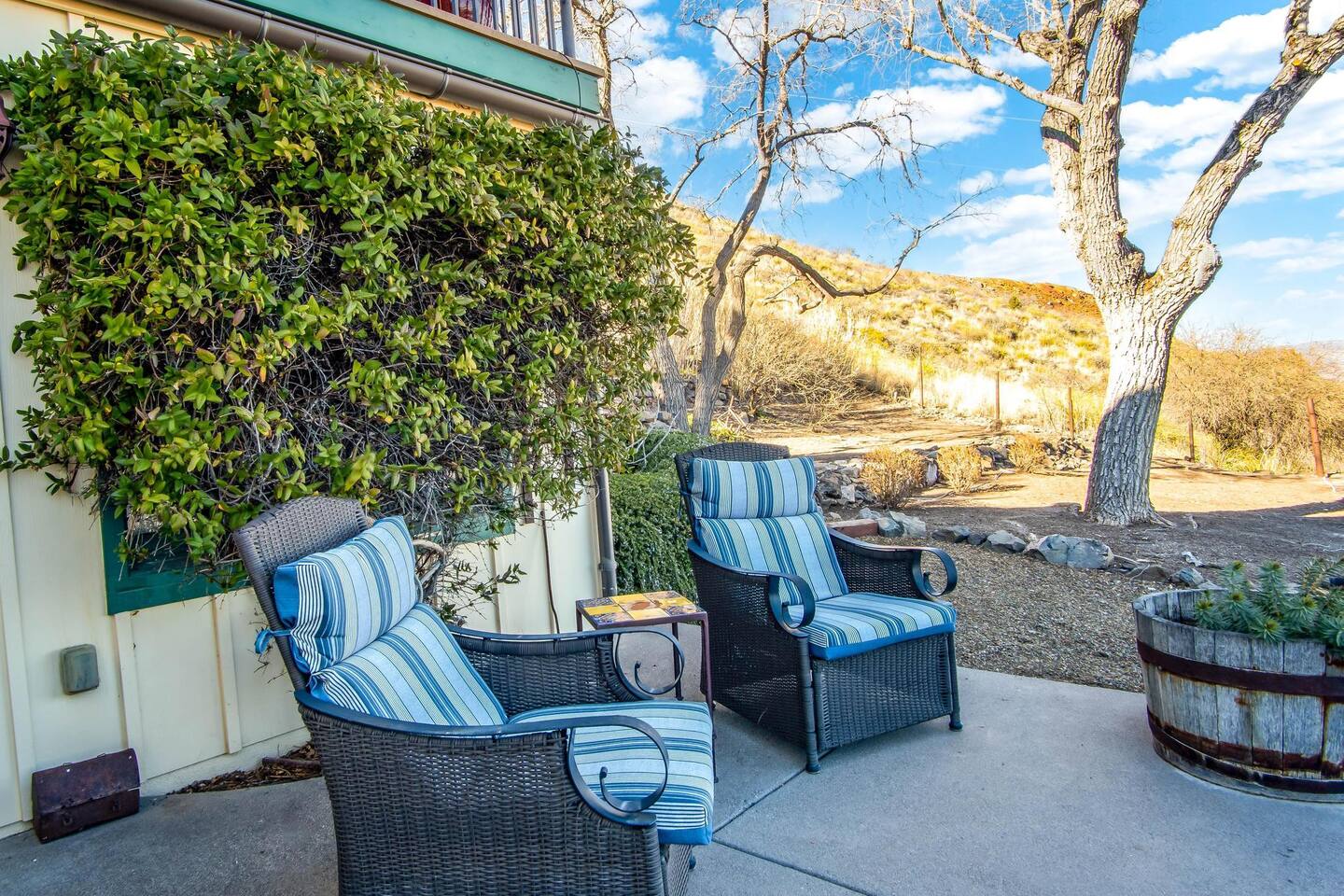 Downstairs sitting area