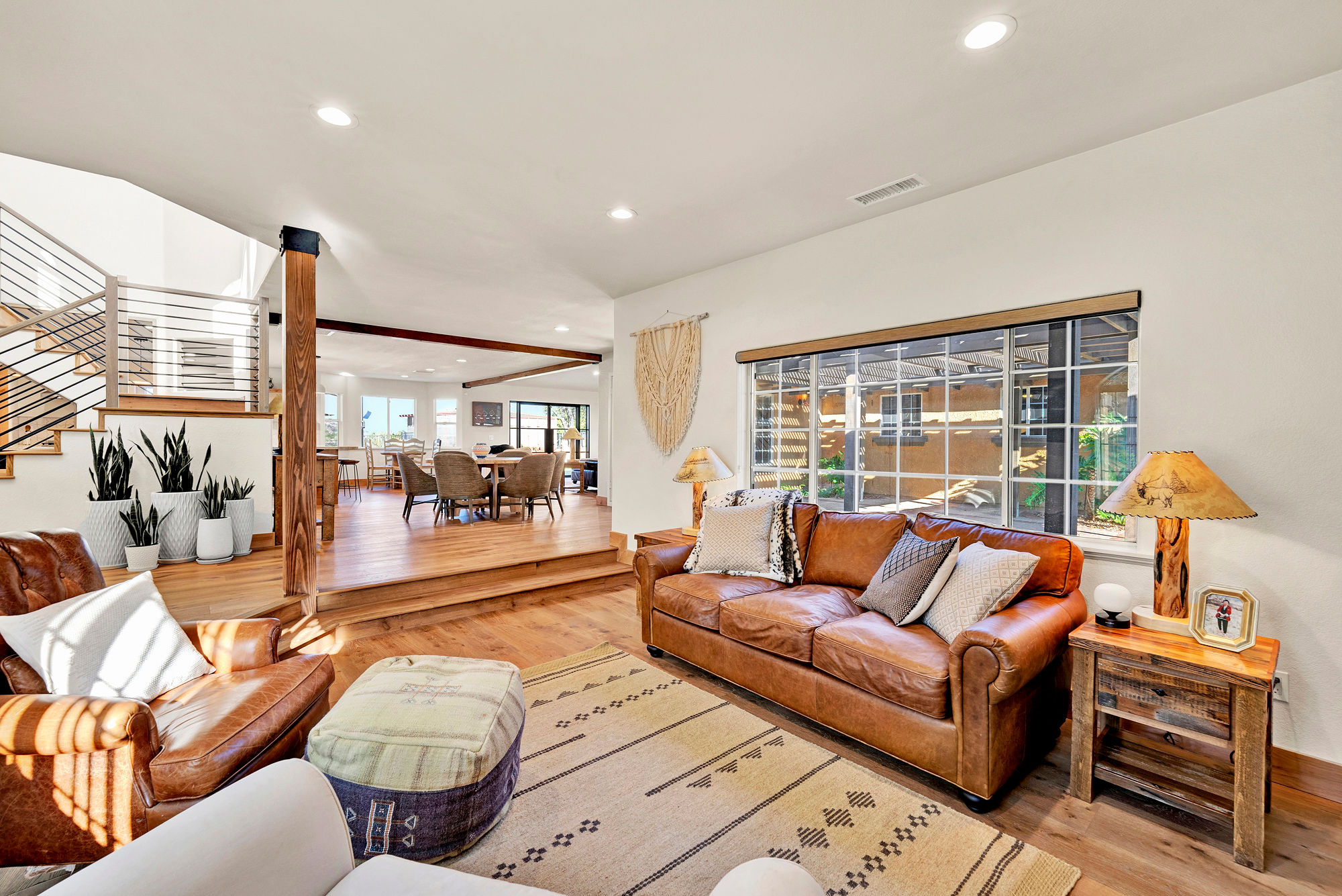 Family Den Area - Wood Burning Fireplace