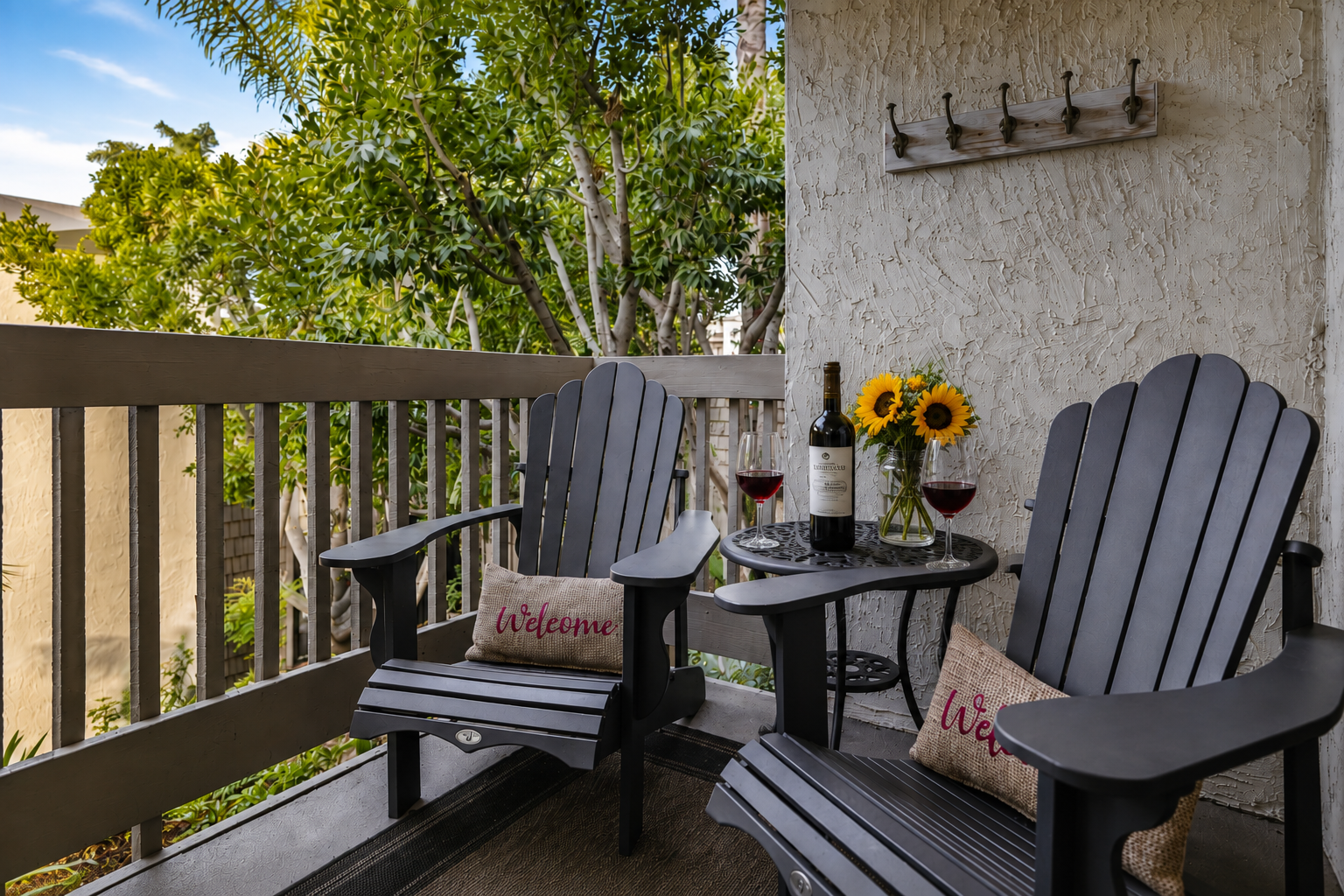 Comfortable patio seating