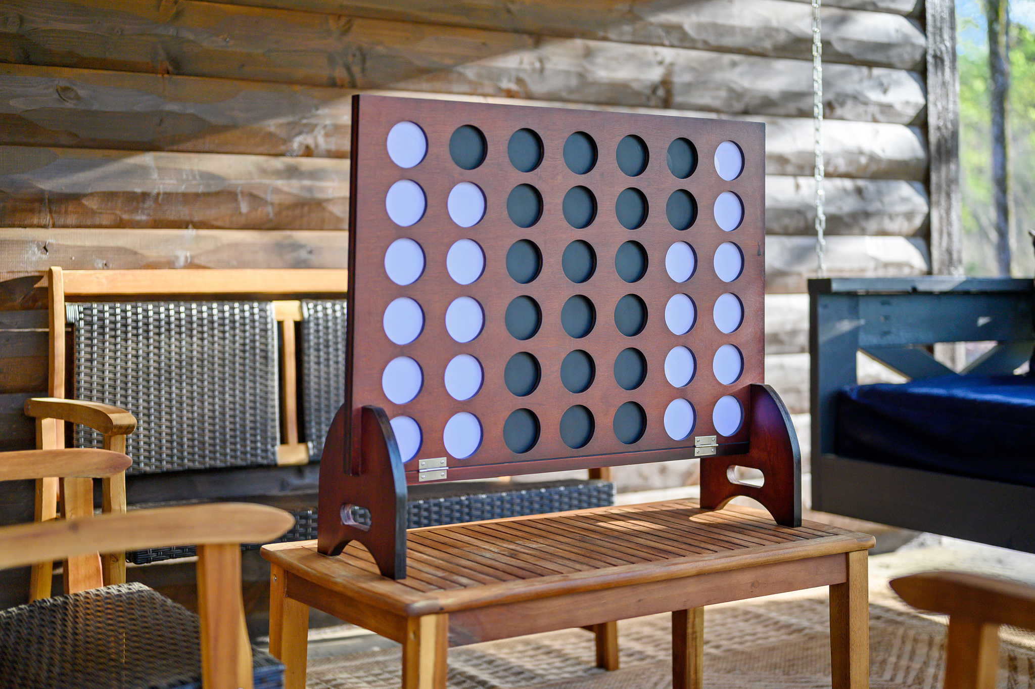 A balcony game that’s as timeless as it is fun—tic-tac-toe is ready for you!