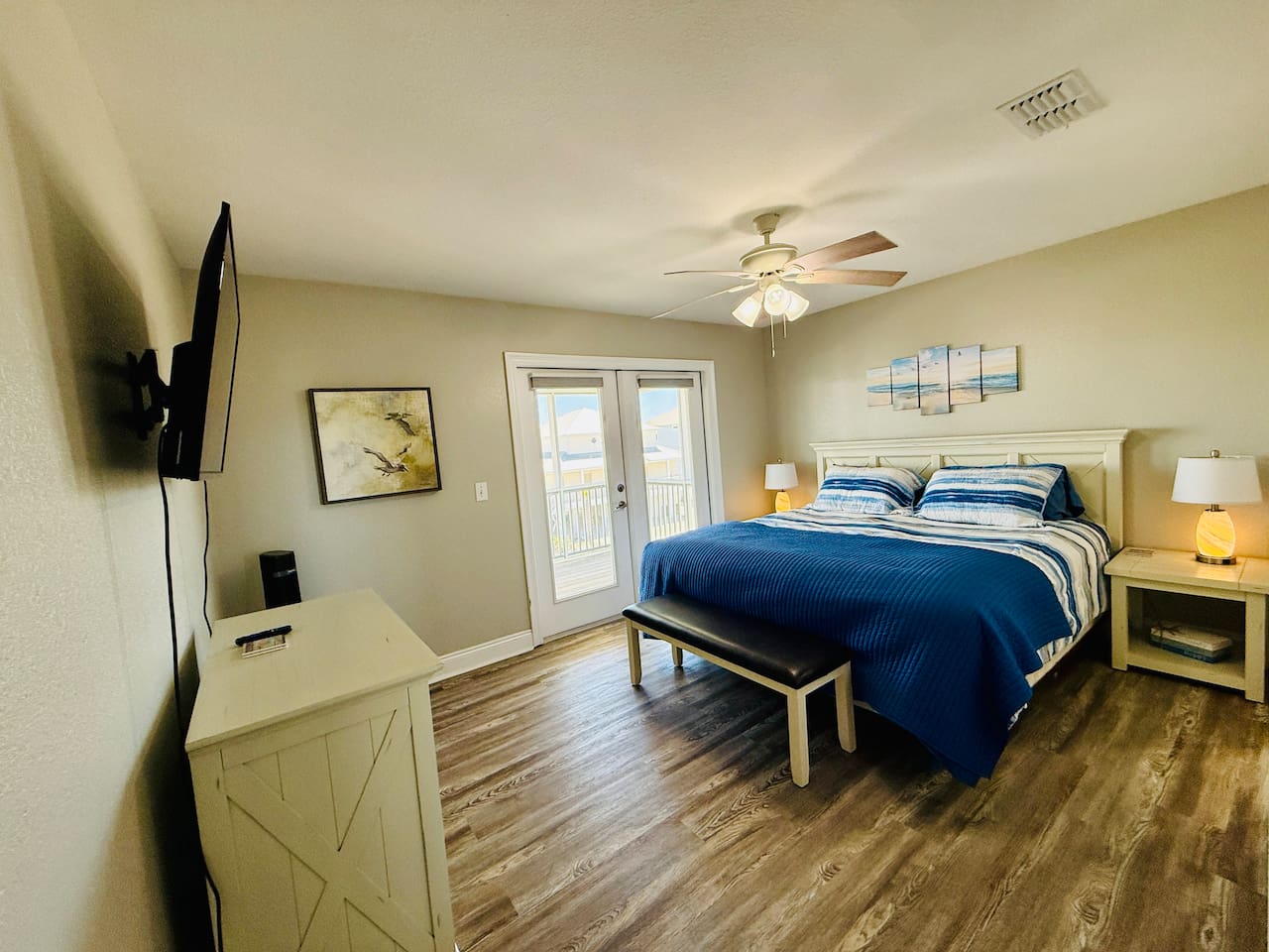 Master Bedroom on Second level with private bath. 