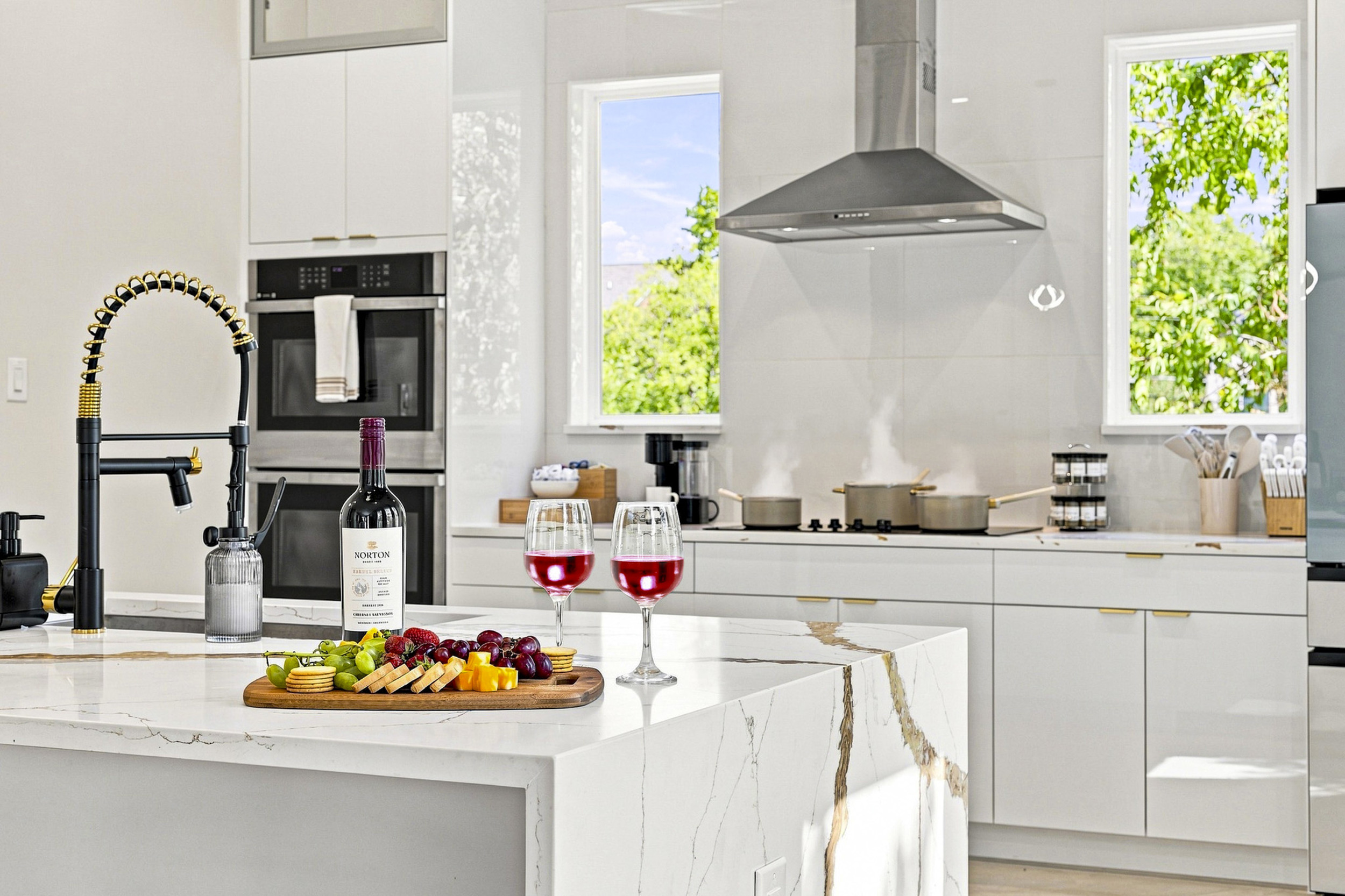 Whip up delicious meals in a bright, modern space with stunning views!