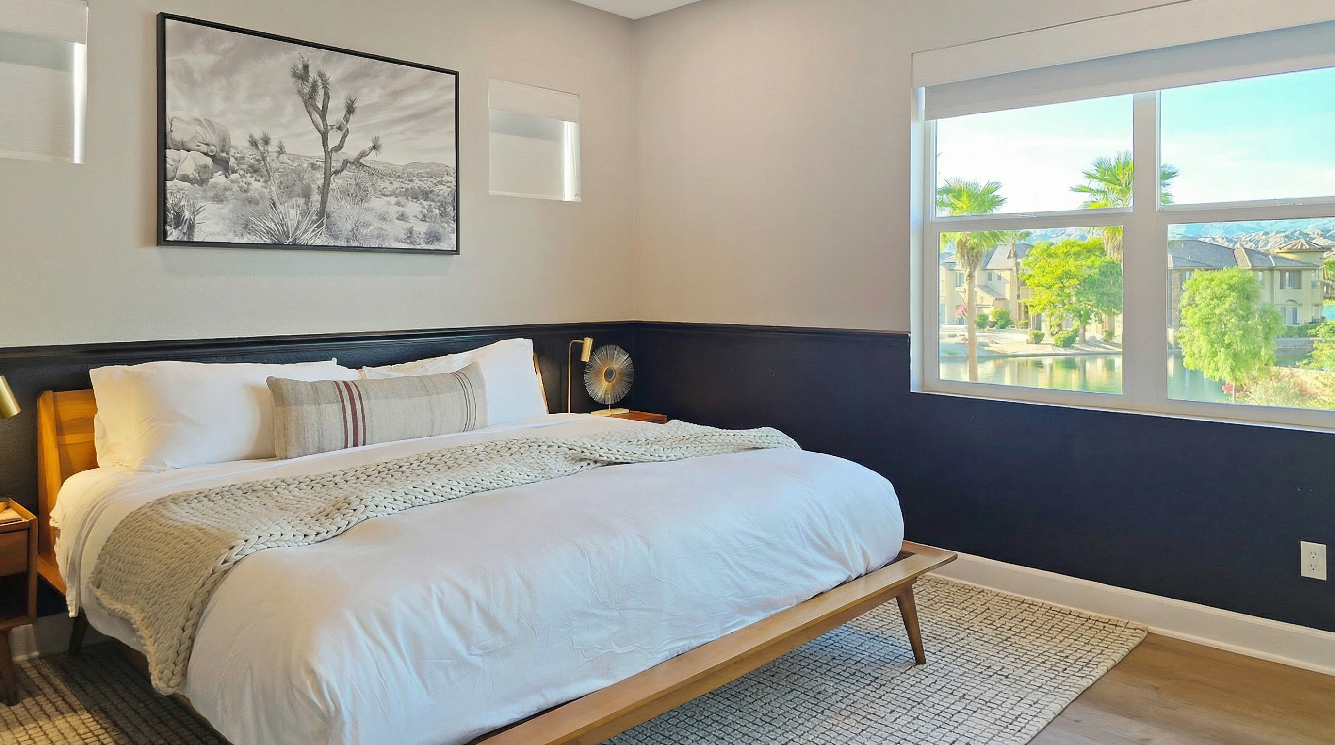 Bedroom 2 has beautiful lake views!