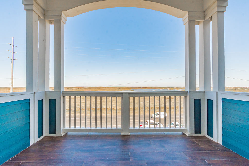 Balcony right outside the custom bedroom