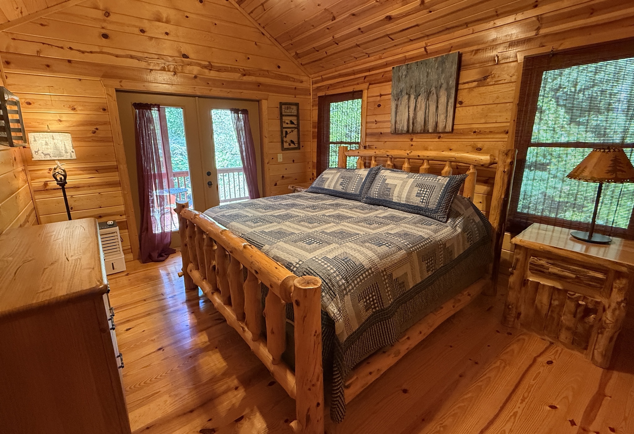 One of the bedrooms, linens and bedding will be all updated and new