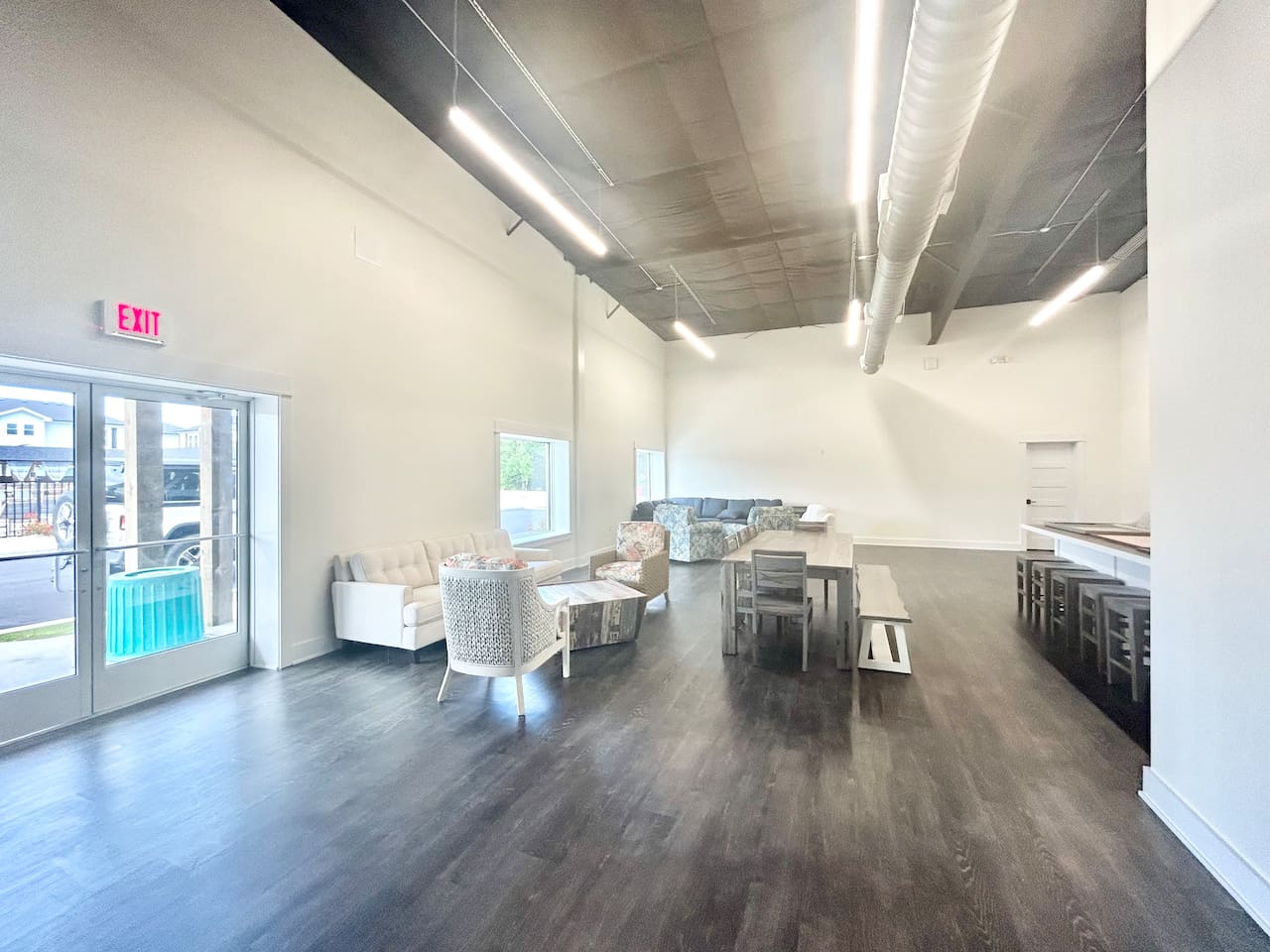 Large clubhouse with lounge & social areas