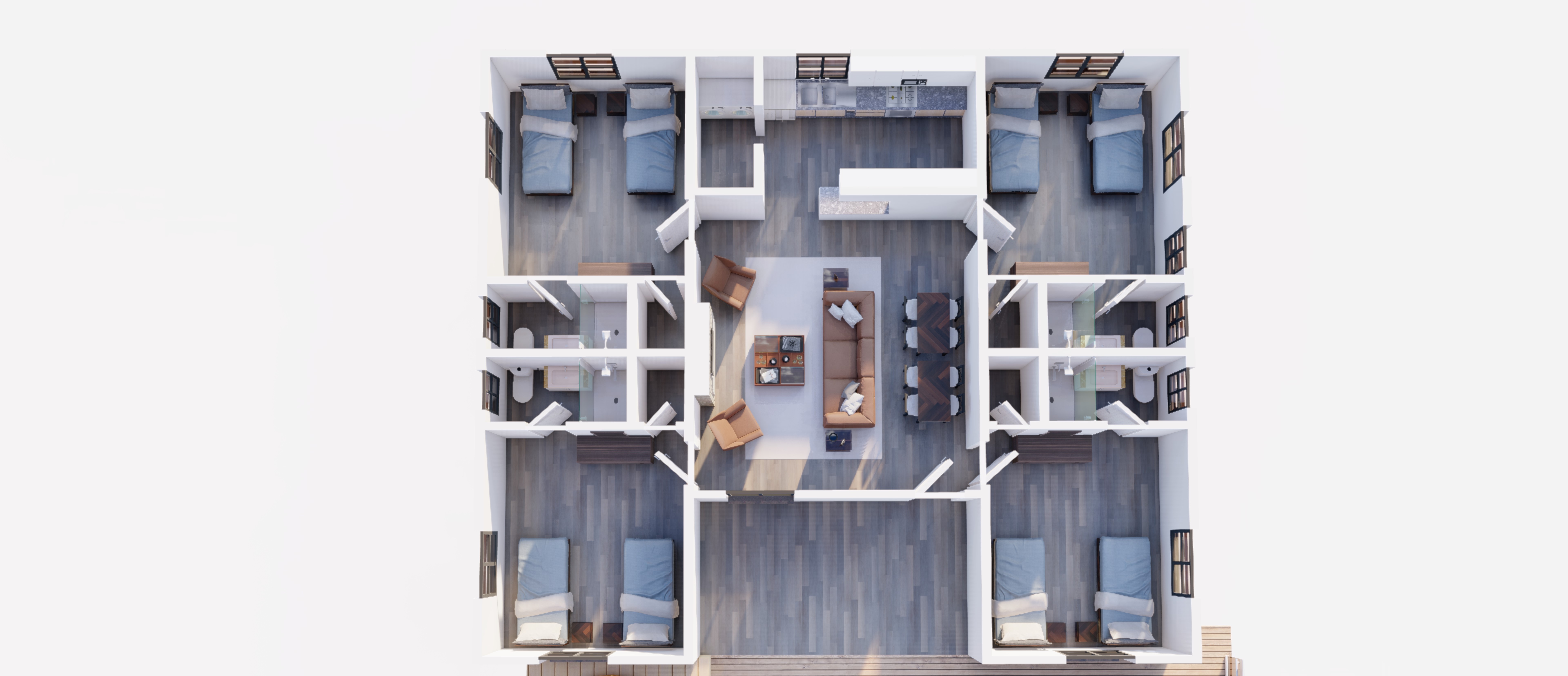Duplex Floorplan: 1st Floor