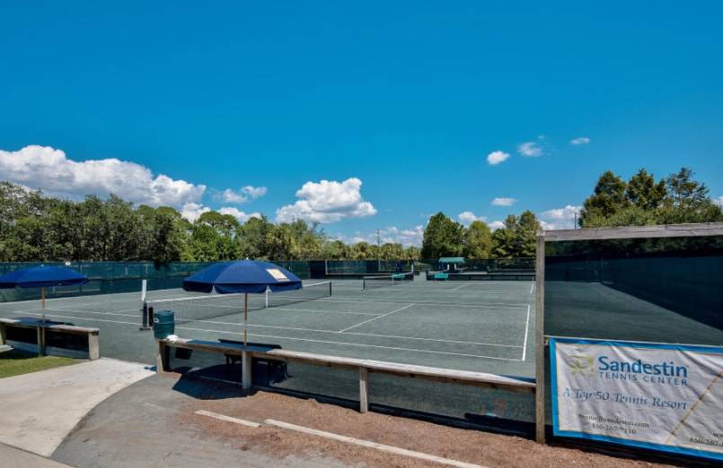The Tennis Center has over a dozen tennis courts and three pickleball courts available to guests for a small fee