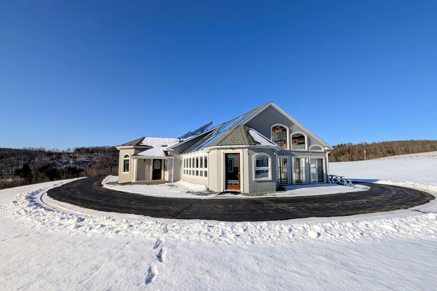 Fresh sunlight after a snowfall
